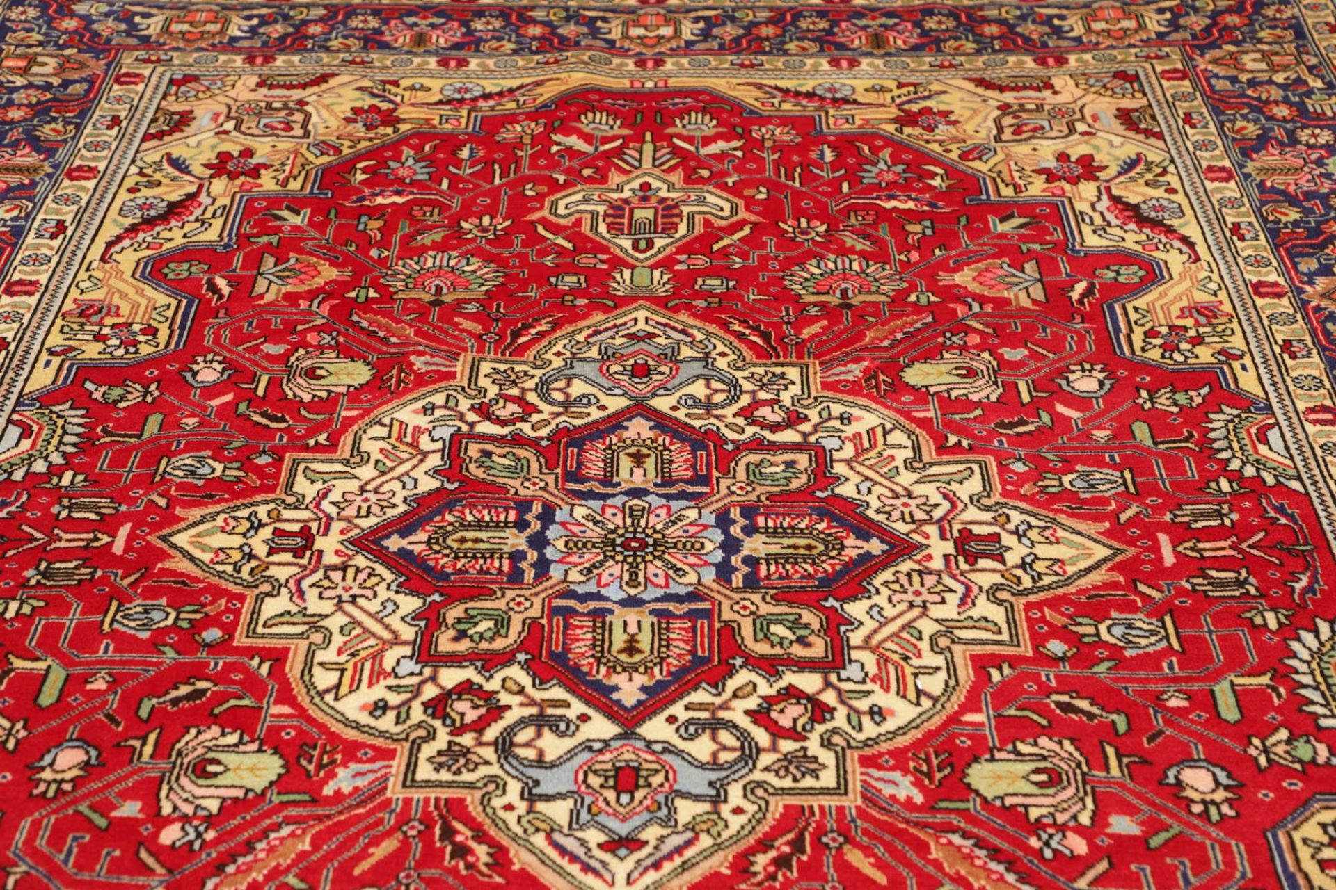 Handgeknüpfter Täbriz Perserteppich, 201 × 281 cm, Wolle