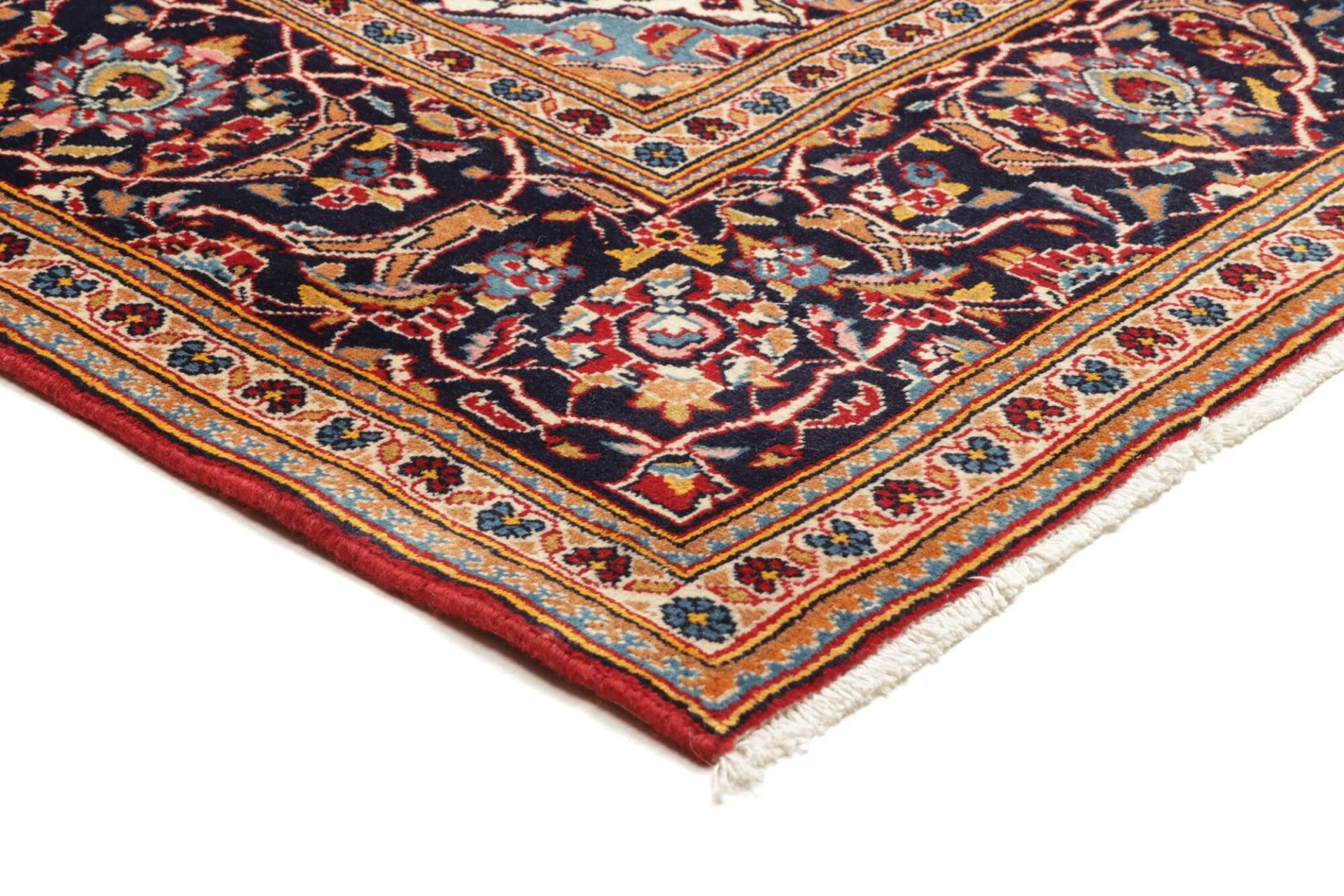 Kashan Perserteppich 201 × 294 cm aus Wolle, handgeknüpft