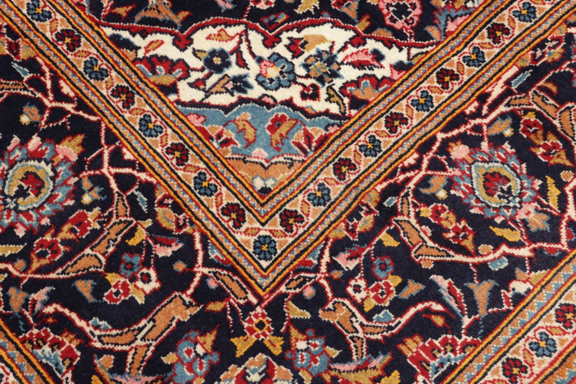 Kashan Perserteppich 201 × 294 cm aus Wolle, handgeknüpft