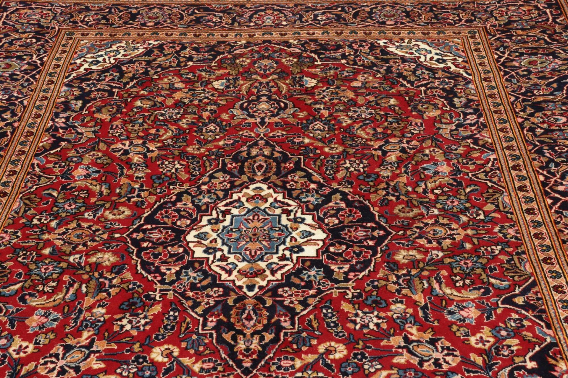 Kashan Perserteppich 201 × 294 cm aus Wolle, handgeknüpft