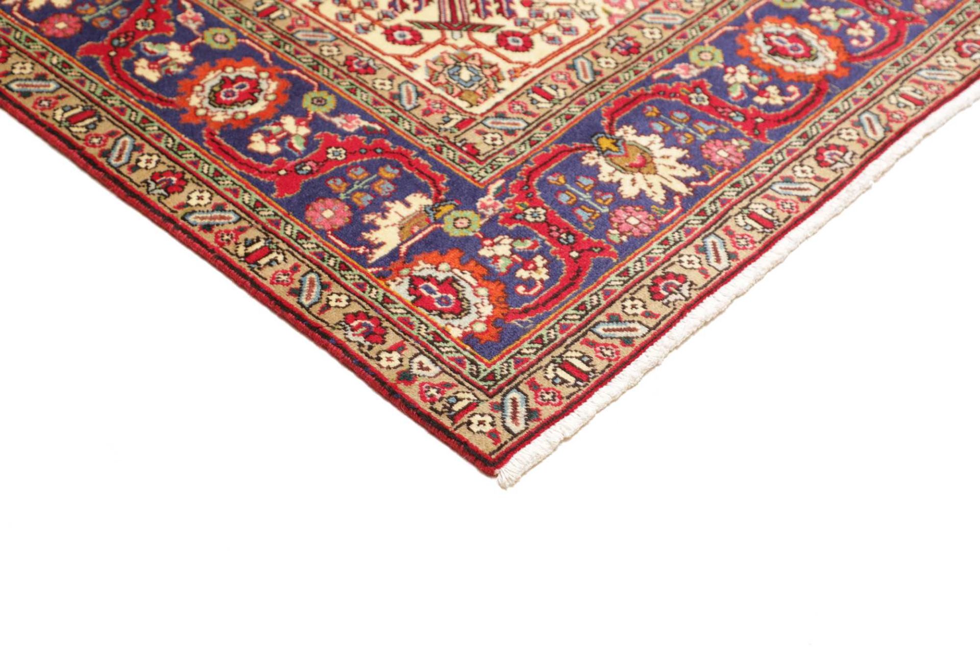 perserteppich-tabriz-198-x-291-cm-schurwolle-handgeknupft-klassisch-9 Handgeknüpfter Täbriz Perserteppich 198 × 291 cm