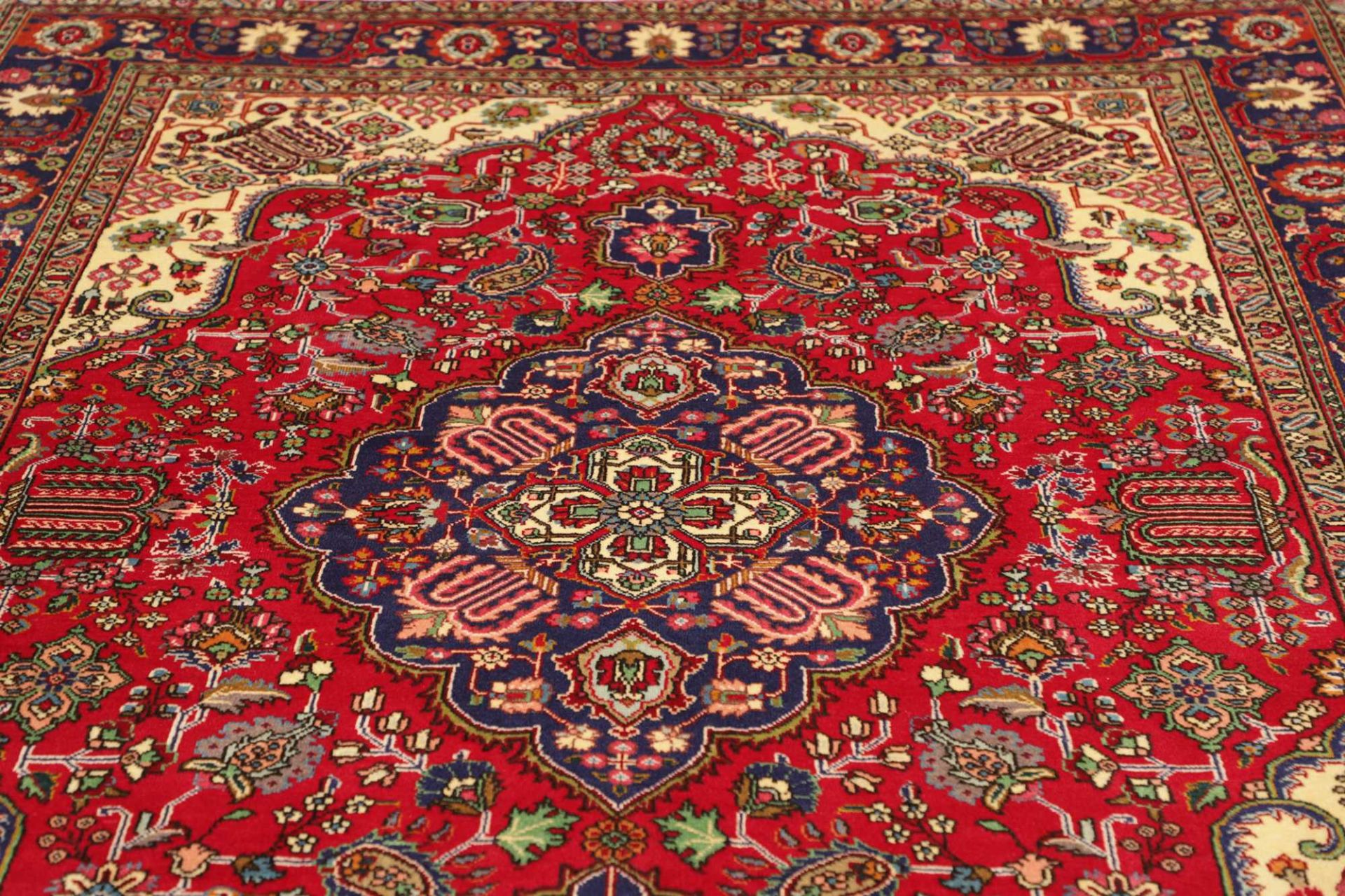 perserteppich-tabriz-198-x-291-cm-schurwolle-handgeknupft-klassisch-15 Handgeknüpfter Täbriz Perserteppich 198 × 291 cm