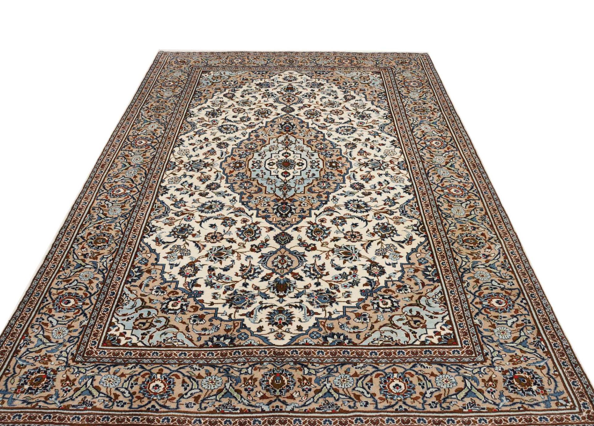 Kashan Perserteppich aus Iran, 201 × 296 cm