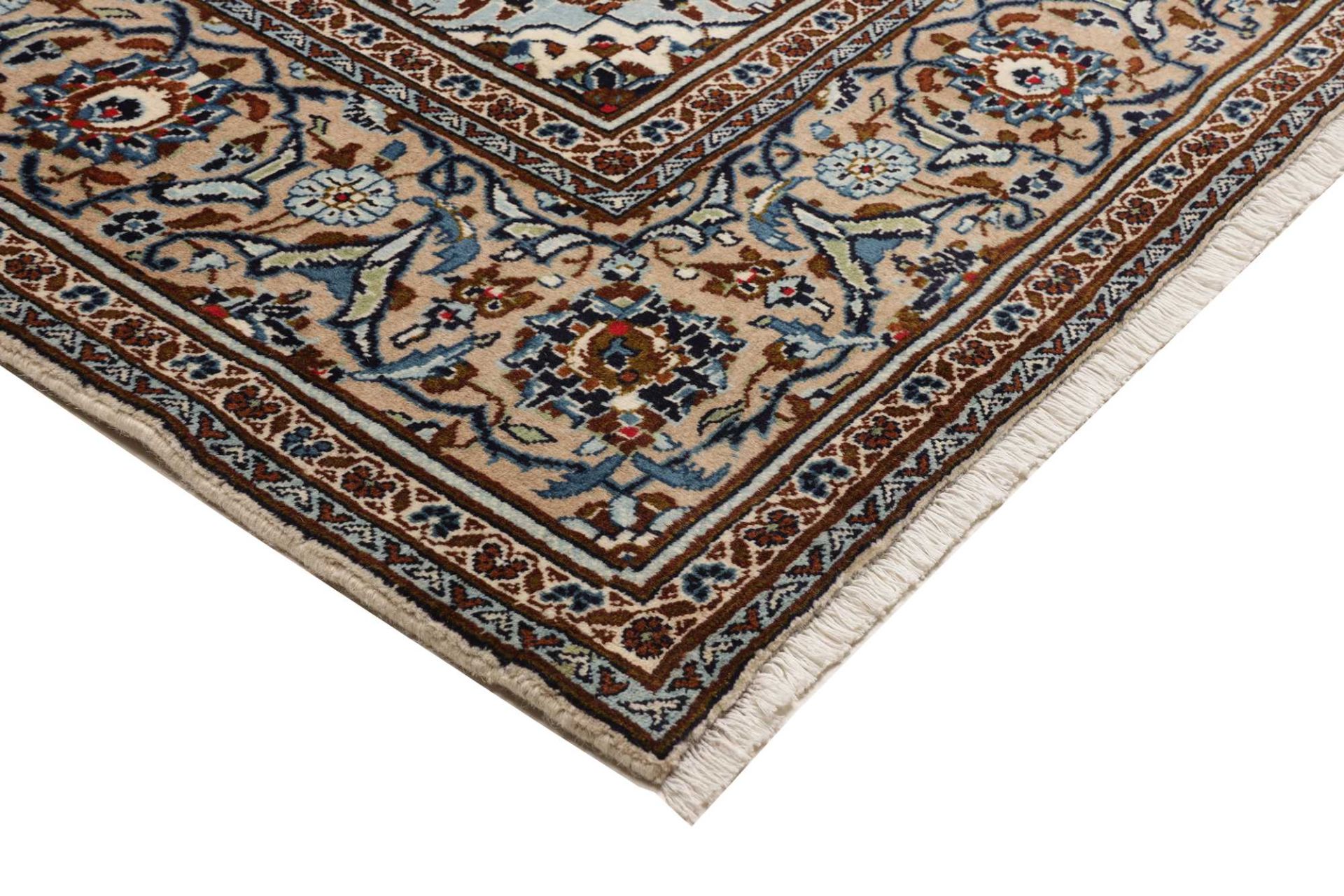 Kashan Perserteppich aus Iran, 201 × 296 cm