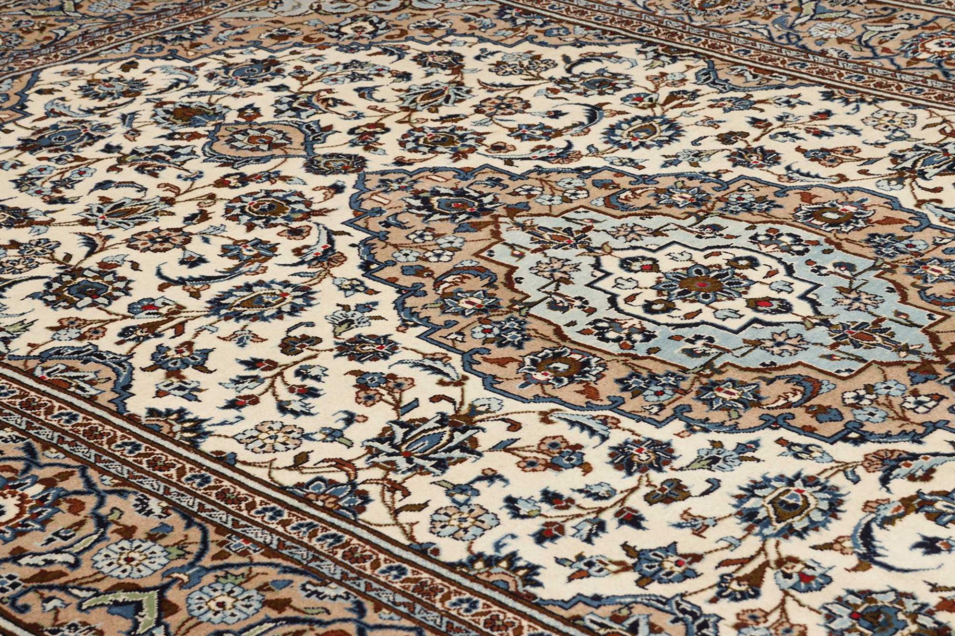 Kashan Perserteppich aus Iran, 201 × 296 cm