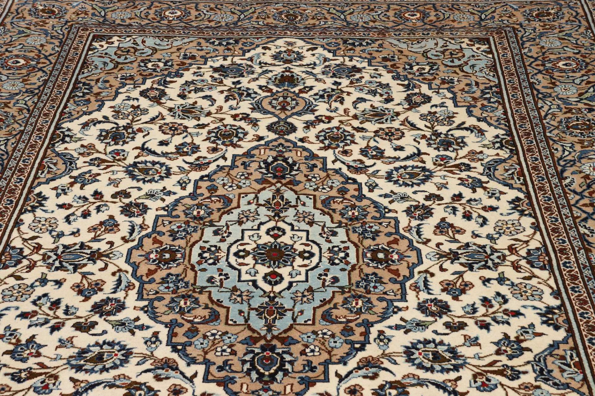 Kashan Perserteppich aus Iran, 201 × 296 cm