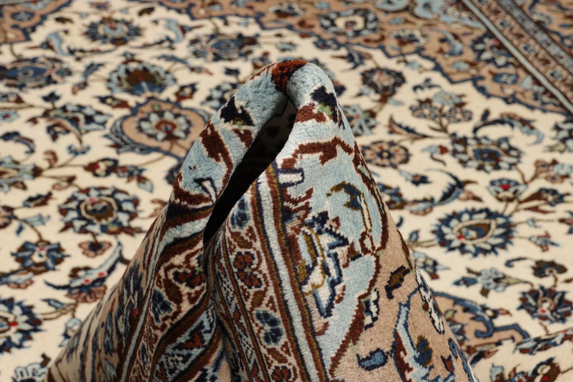 Kashan Perserteppich aus Iran, 201 × 296 cm