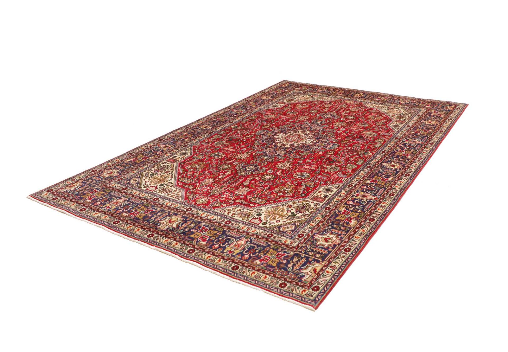 Handgeknüpfter Täbriz Perserteppich 199 × 306 cm
