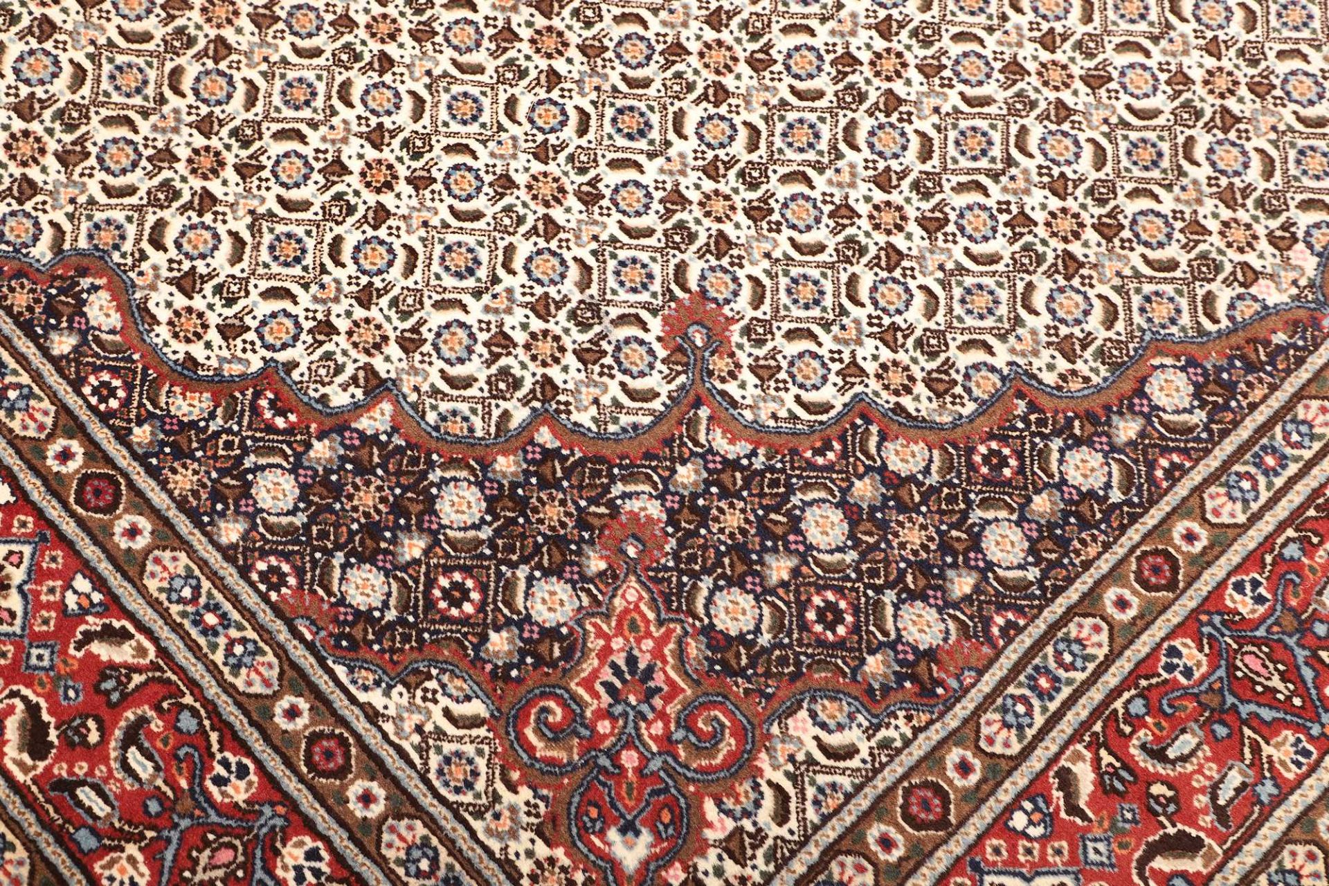 perserteppich-moud-201-x-289-cm-schurwolle-handgeknupft-floral-11 Handgeknüpfter Moud Perserteppich, 201 × 289 cm, Wolle