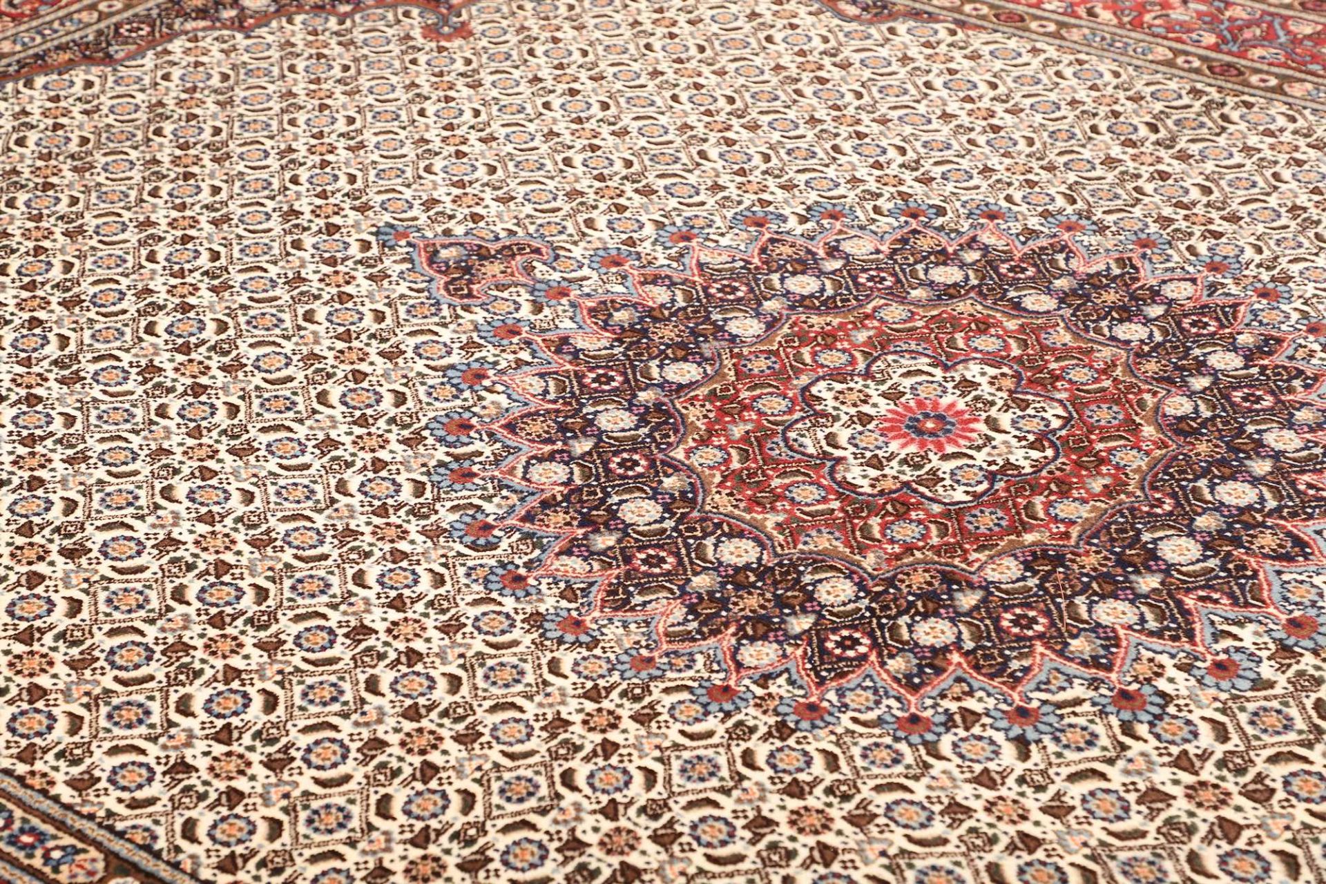 perserteppich-moud-201-x-289-cm-schurwolle-handgeknupft-floral-12 Handgeknüpfter Moud Perserteppich, 201 × 289 cm, Wolle