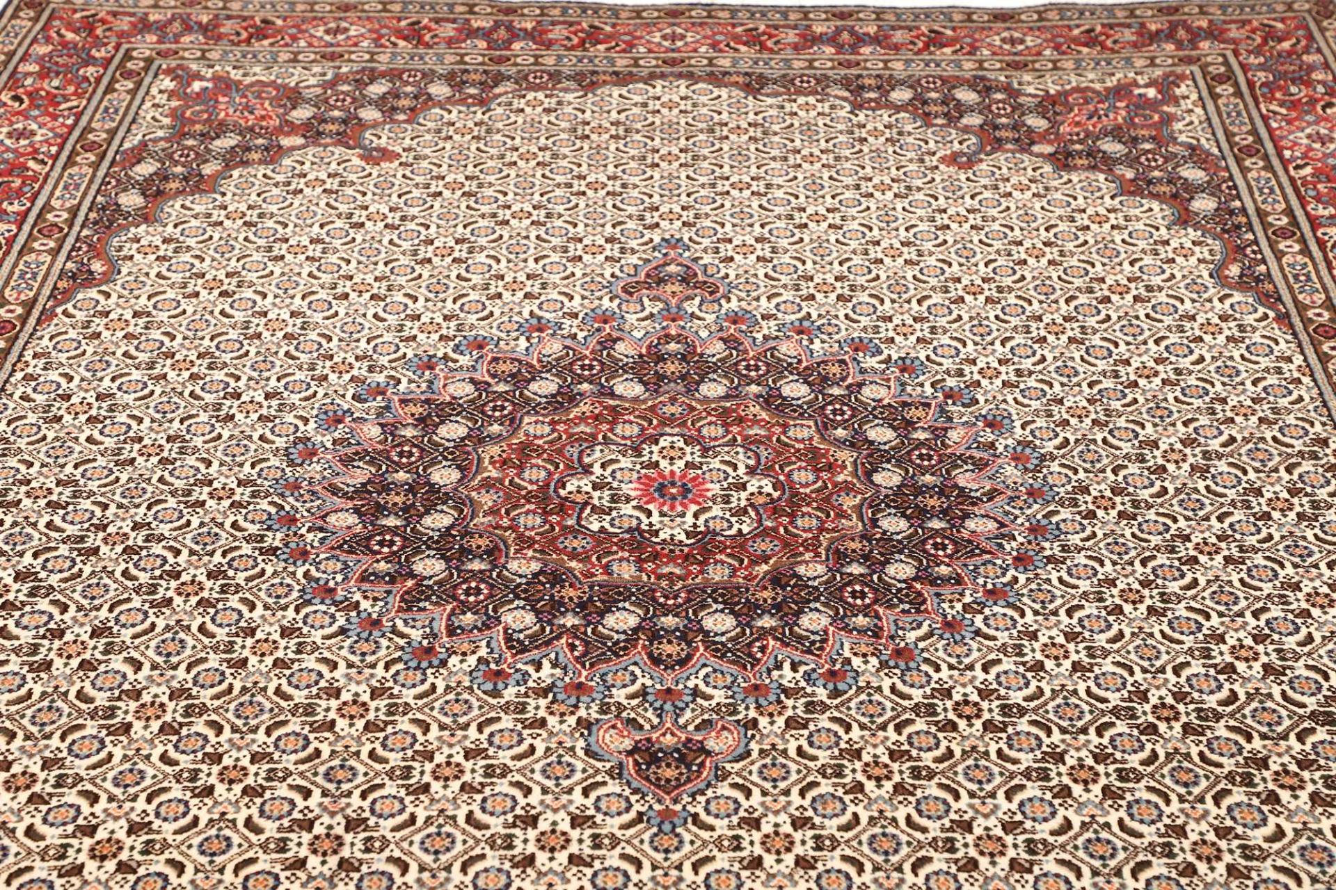 perserteppich-moud-201-x-289-cm-schurwolle-handgeknupft-floral-14 Handgeknüpfter Moud Perserteppich, 201 × 289 cm, Wolle