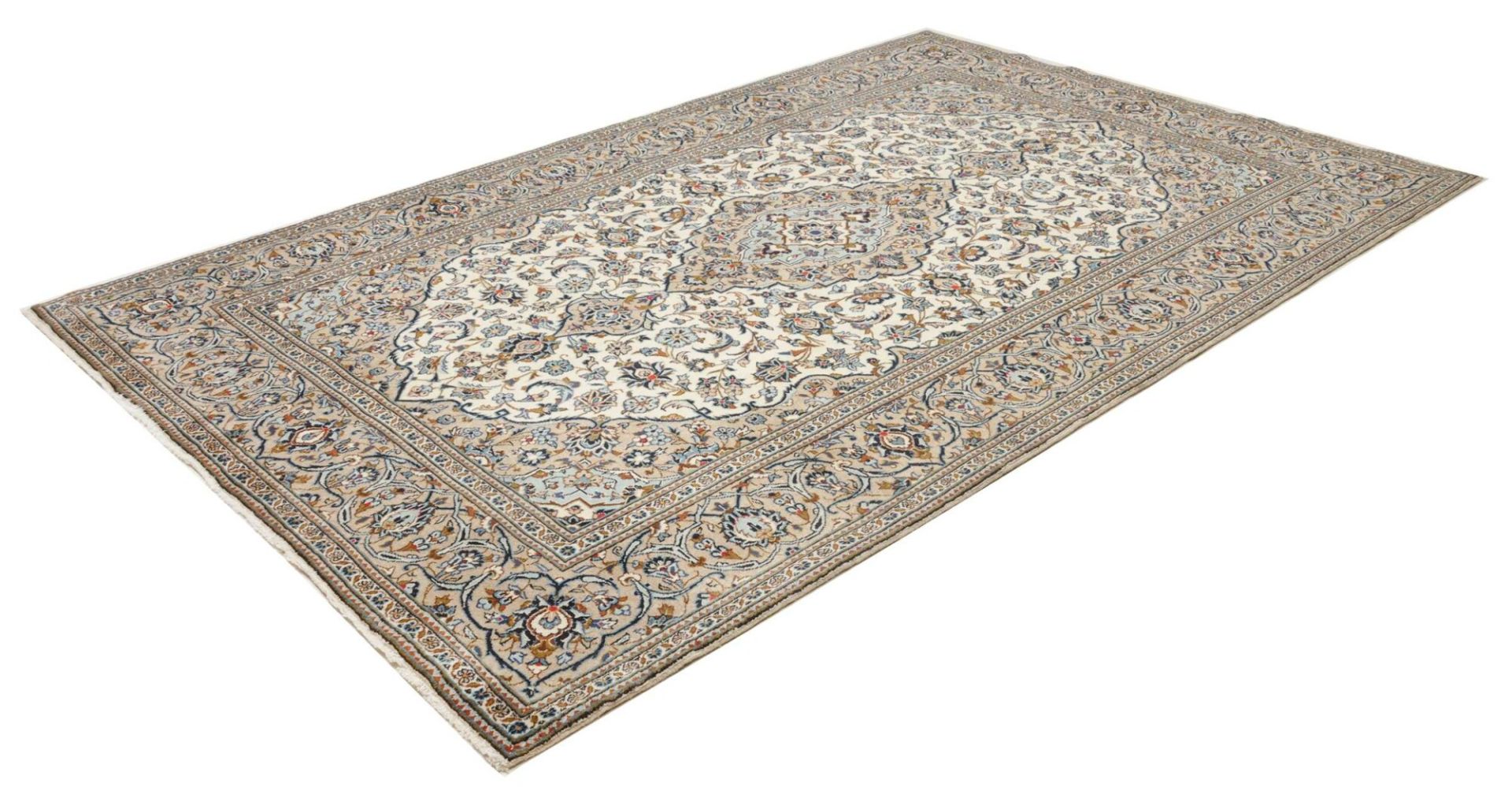 Handgeknüpfter Kashan Perserteppich, 199 × 304 cm, Wolle