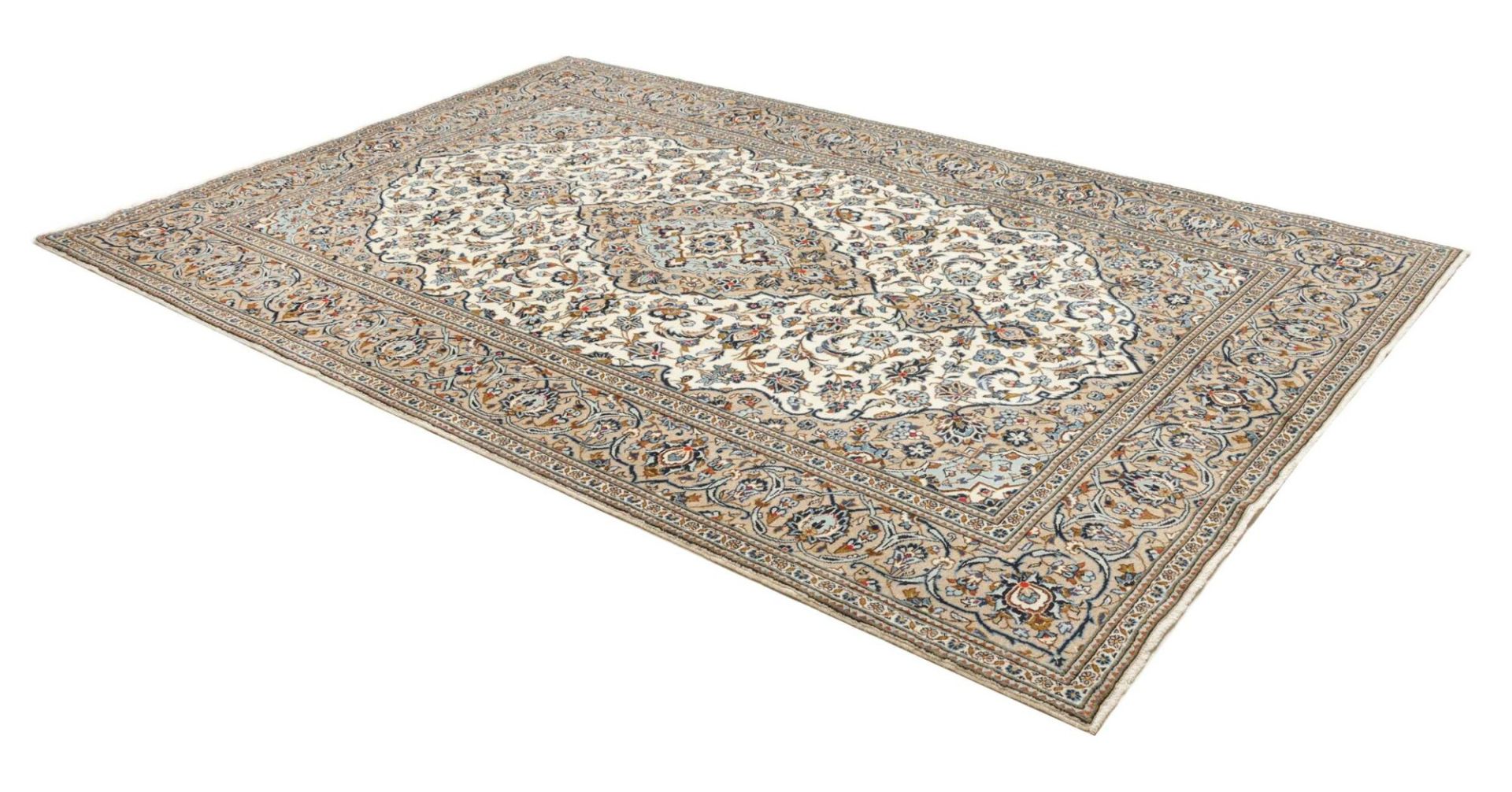 Handgeknüpfter Kashan Perserteppich, 199 × 304 cm, Wolle