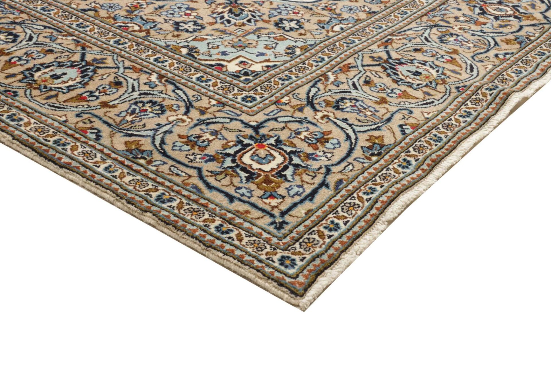 Handgeknüpfter Kashan Perserteppich, 199 × 304 cm, Wolle