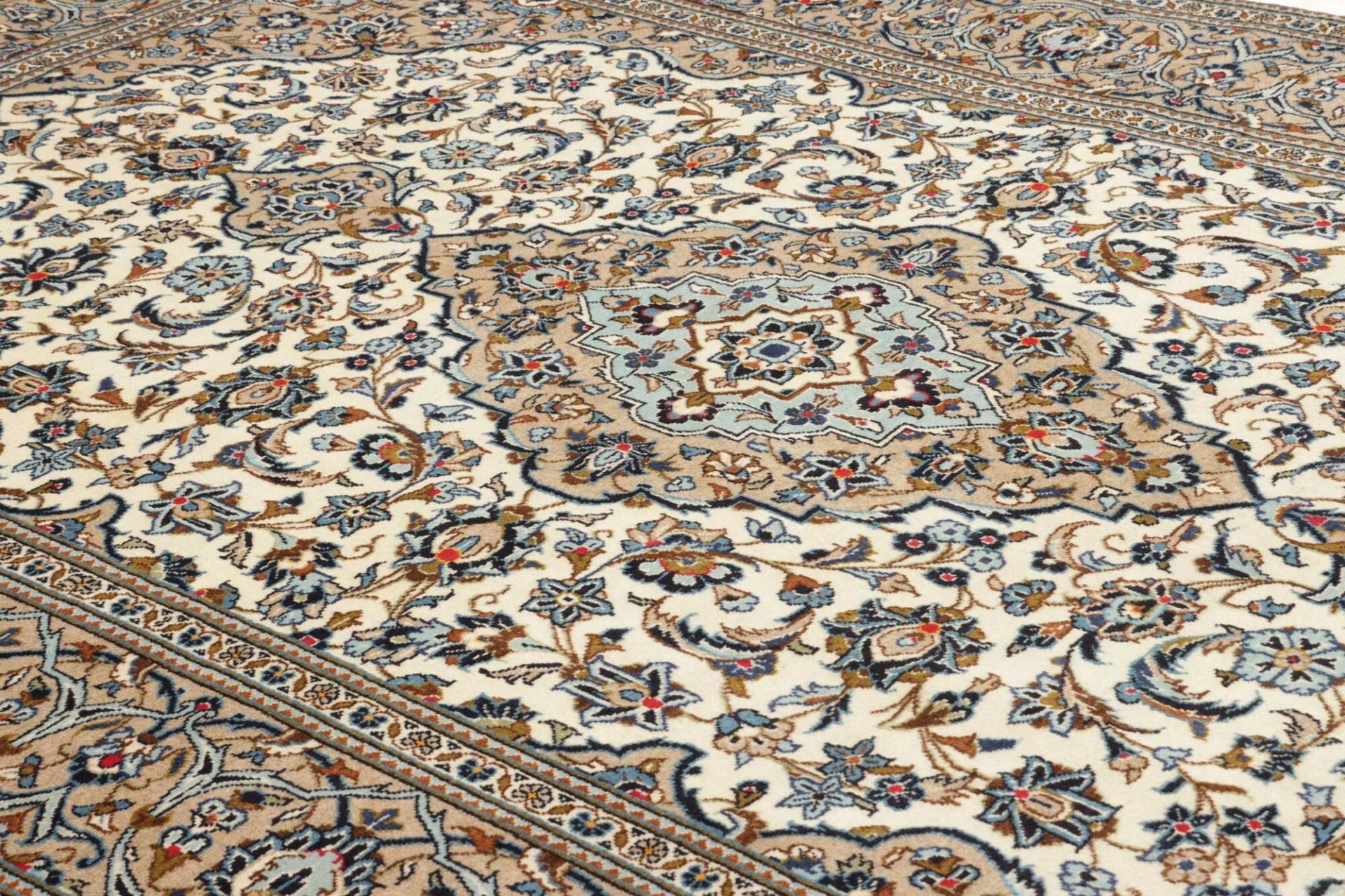 Handgeknüpfter Kashan Perserteppich, 199 × 304 cm, Wolle