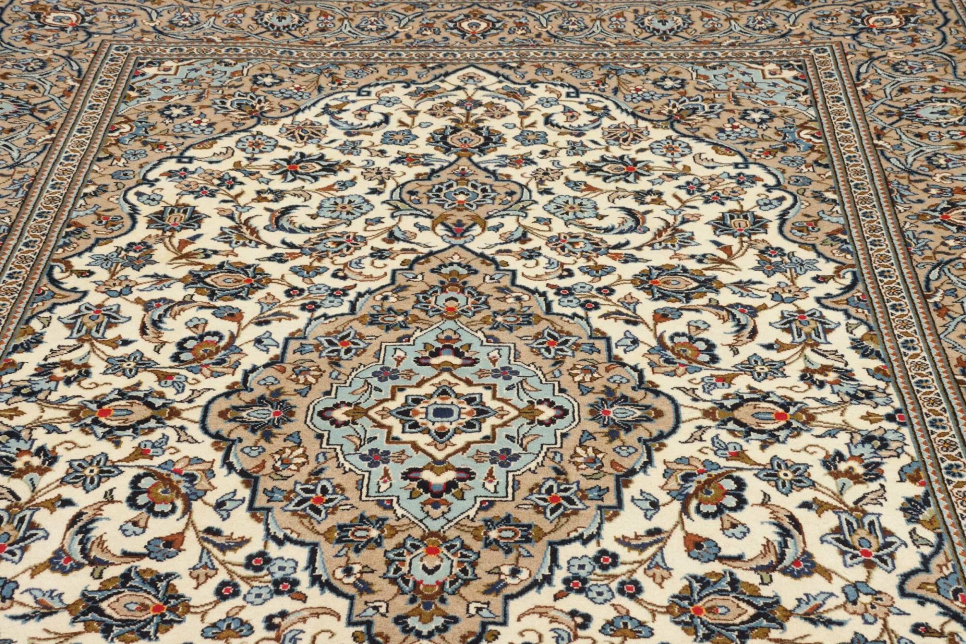 Handgeknüpfter Kashan Perserteppich, 199 × 304 cm, Wolle
