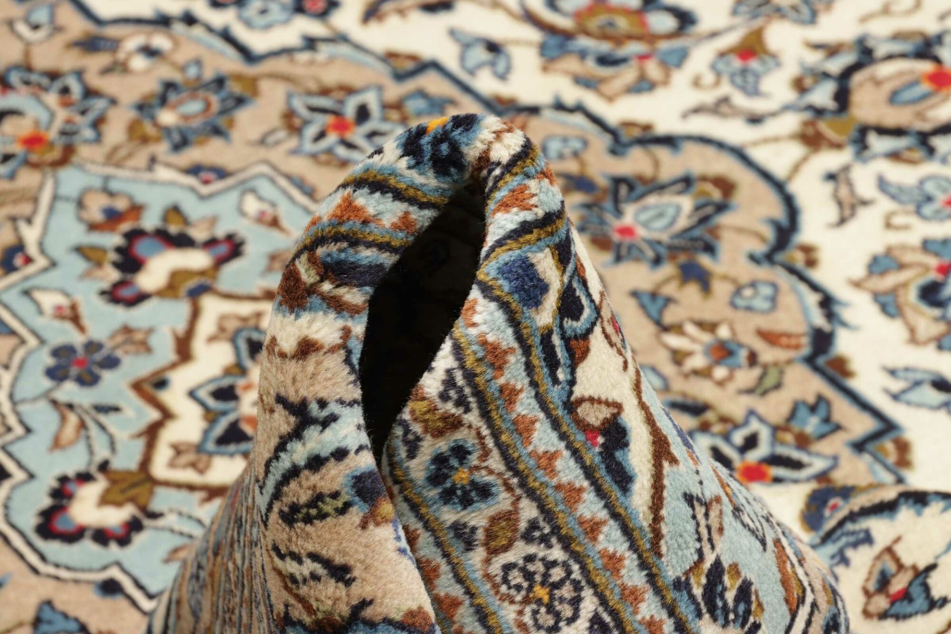 Handgeknüpfter Kashan Perserteppich, 199 × 304 cm, Wolle