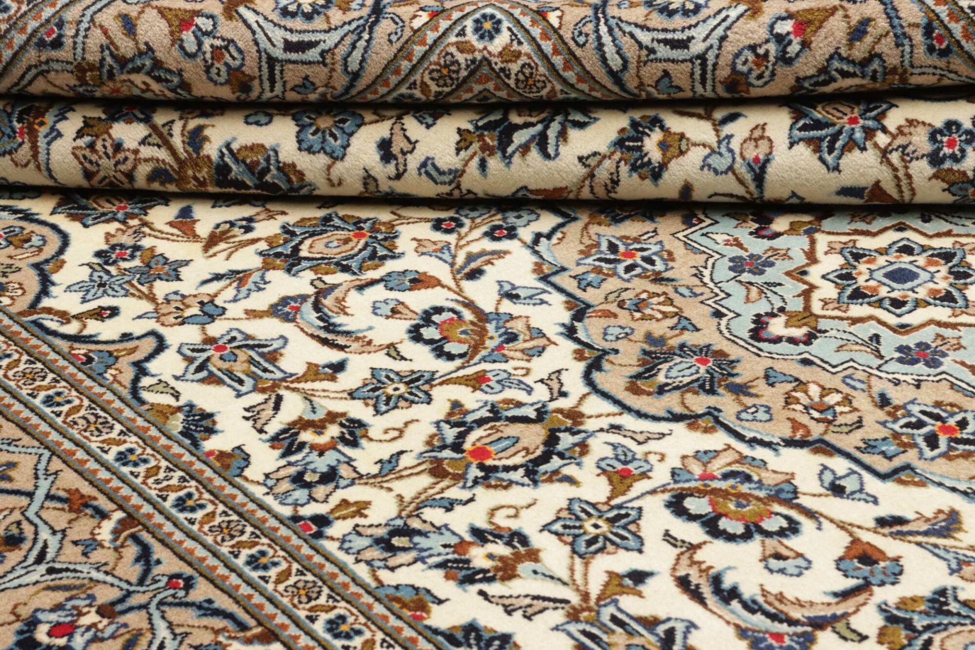 Handgeknüpfter Kashan Perserteppich, 199 × 304 cm, Wolle