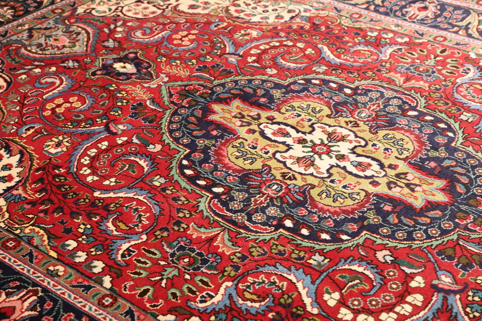 Handgeknüpfter Täbriz Perserteppich, 201 × 294 cm, Wolle