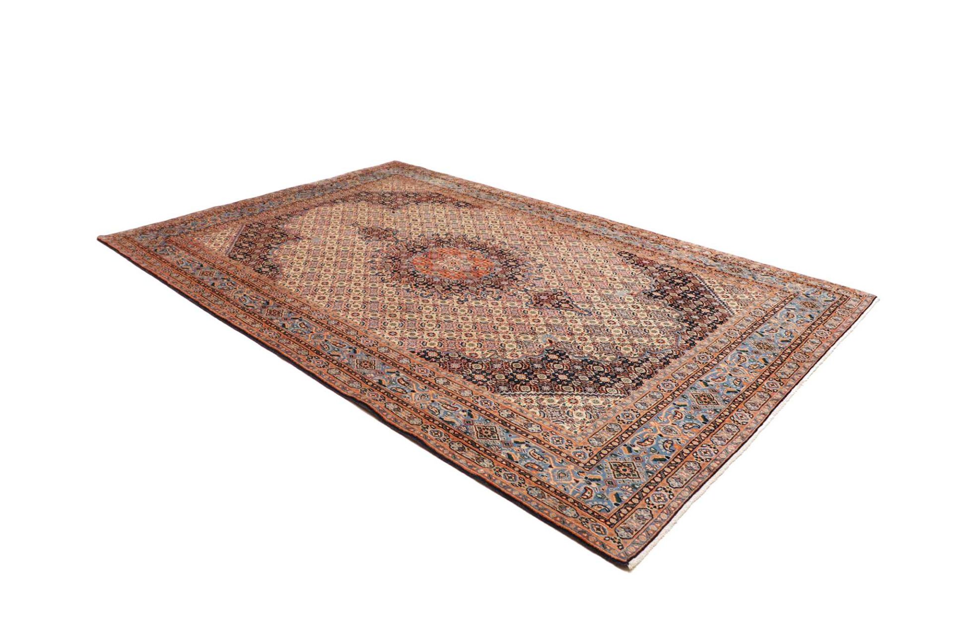 Moud Perserteppich aus Iran, 208 × 302 cm