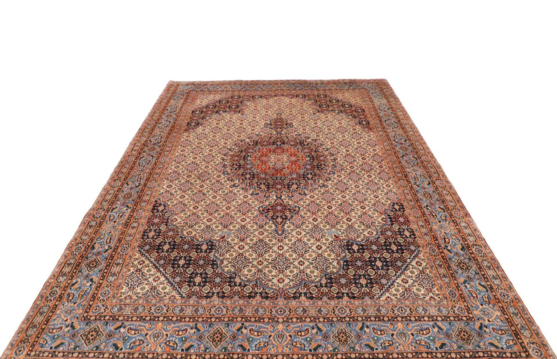 Moud Perserteppich aus Iran, 208 × 302 cm