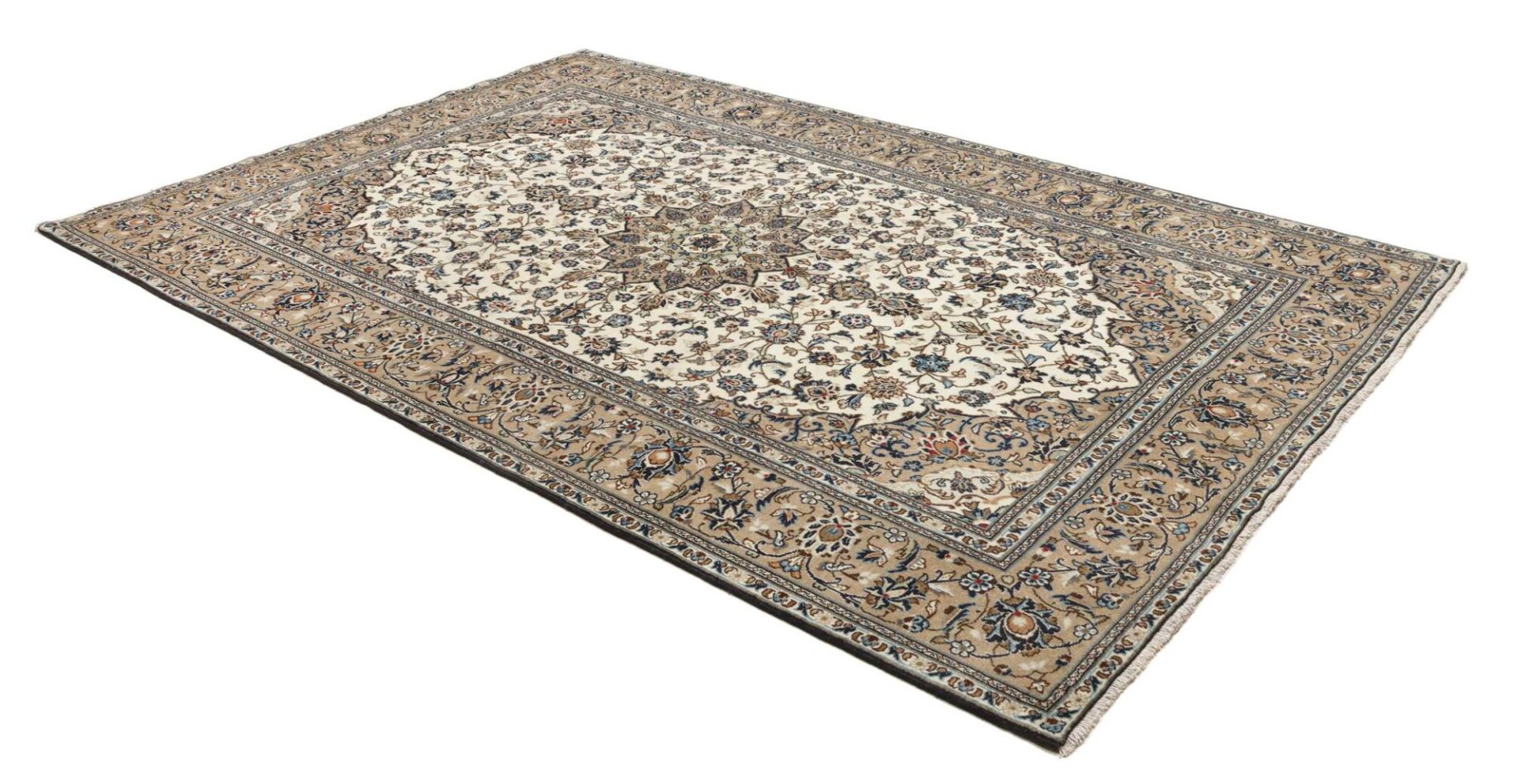Handgeknüpfter Kashan Perserteppich 198 × 299 cm