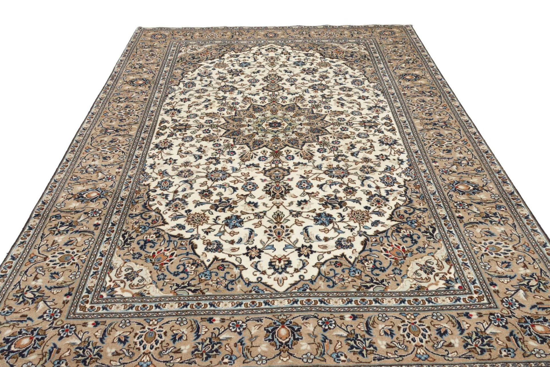 Handgeknüpfter Kashan Perserteppich 198 × 299 cm