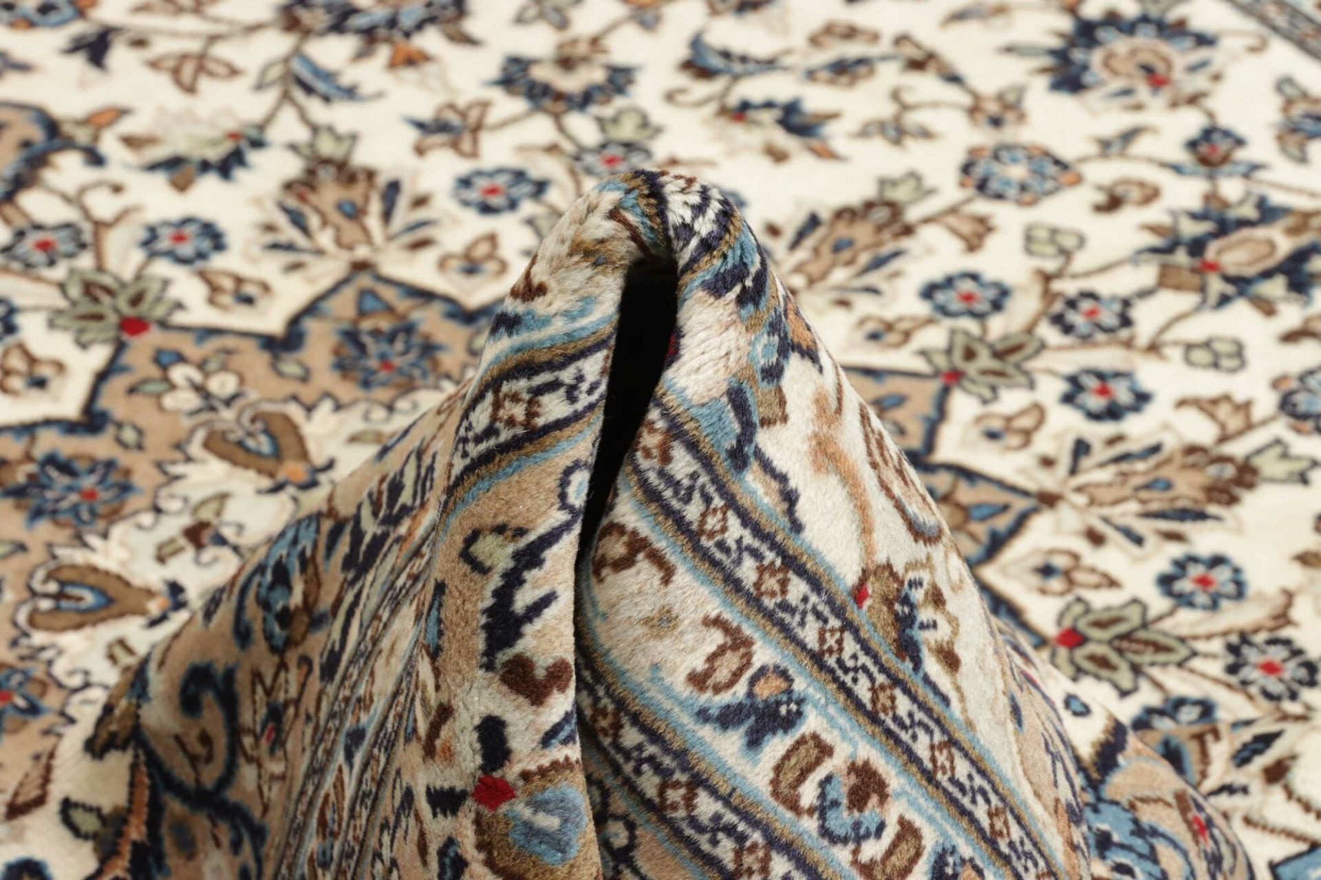 Handgeknüpfter Kashan Perserteppich 198 × 299 cm