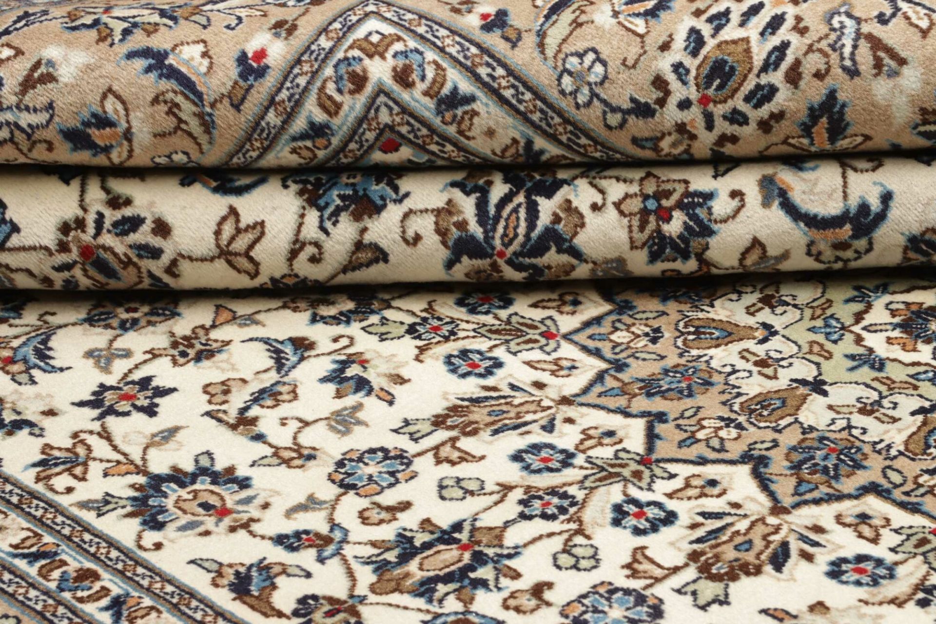 Handgeknüpfter Kashan Perserteppich 198 × 299 cm