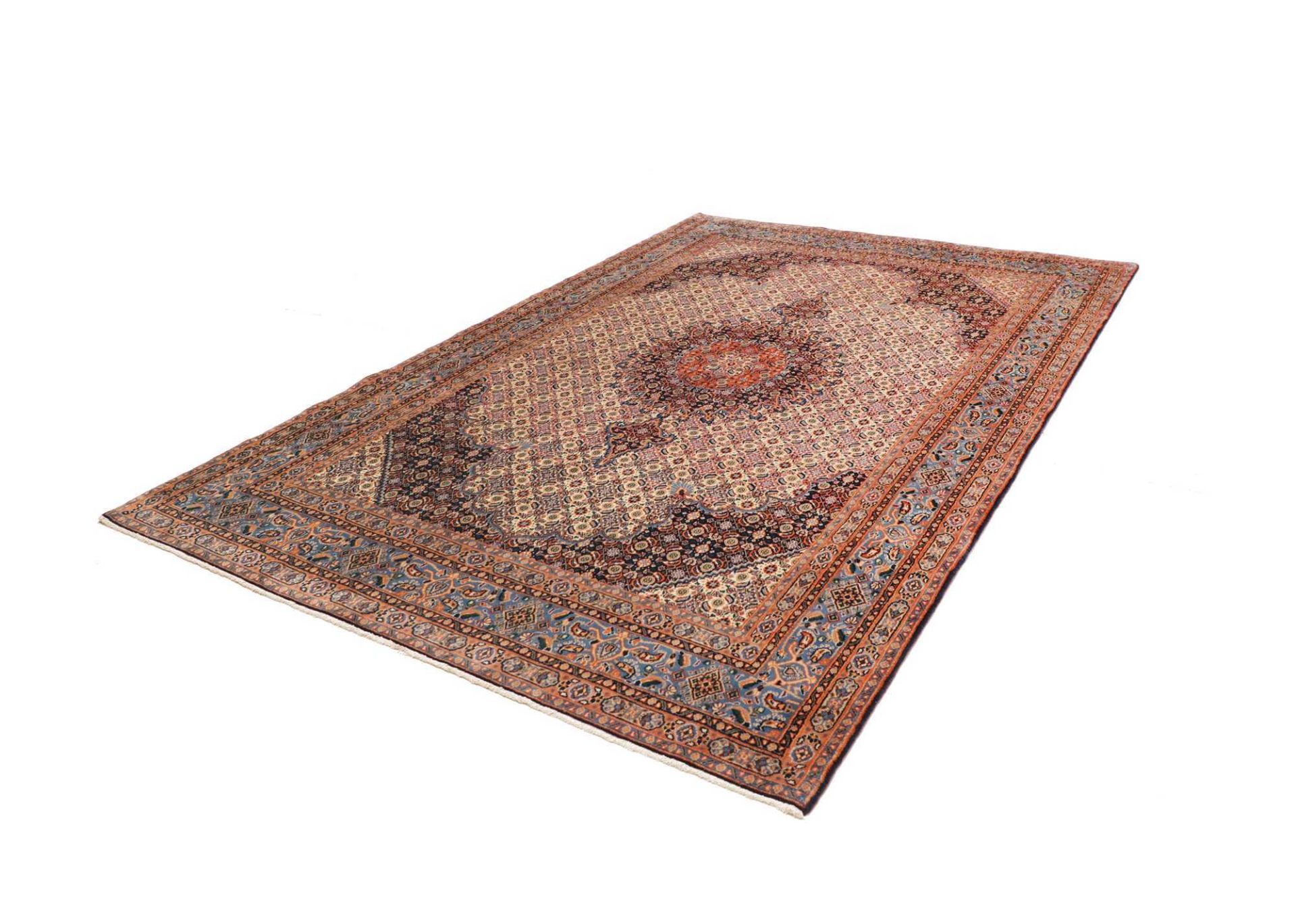 Moud Perserteppich aus Iran, 208 × 307 cm