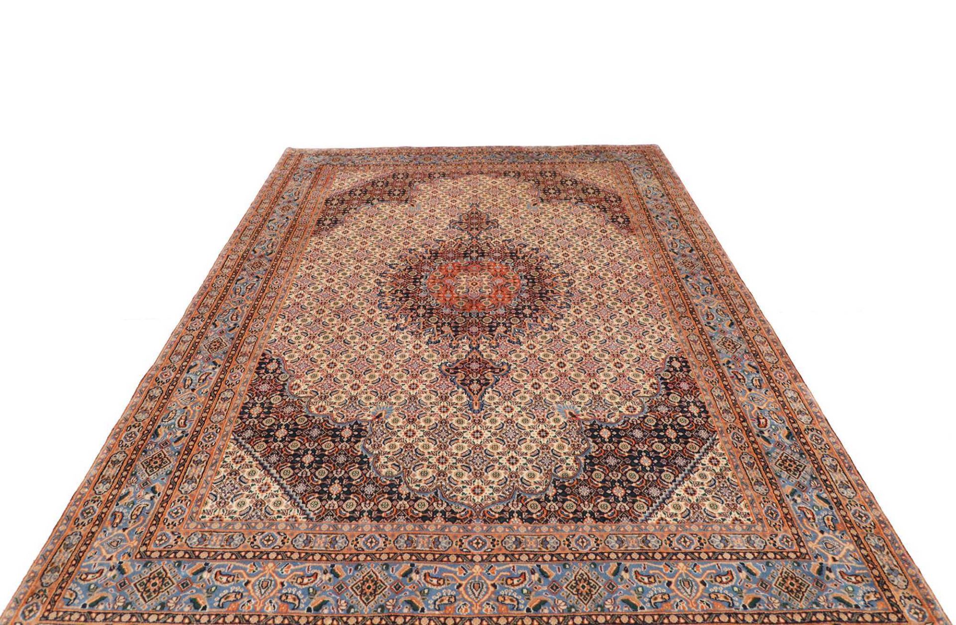 Moud Perserteppich aus Iran, 208 × 307 cm