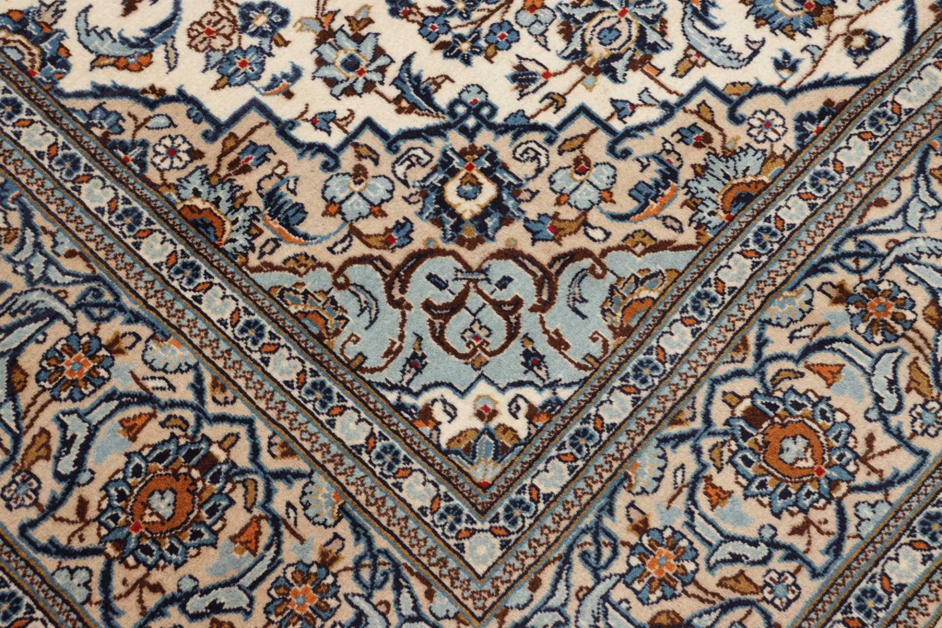 Kashan Perserteppich 201 × 302 cm aus Wolle, handgeknüpft