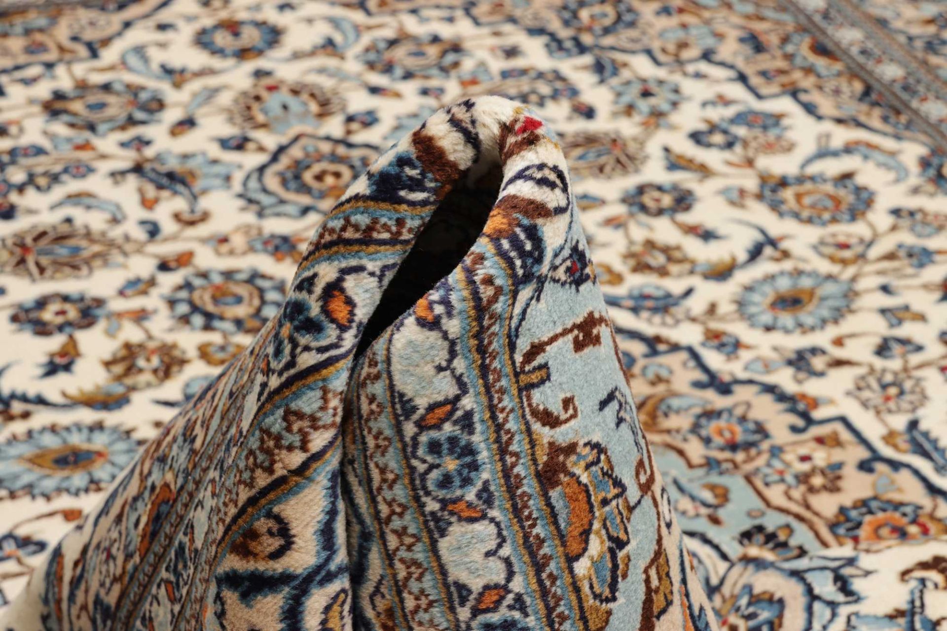 Kashan Perserteppich 201 × 302 cm aus Wolle, handgeknüpft