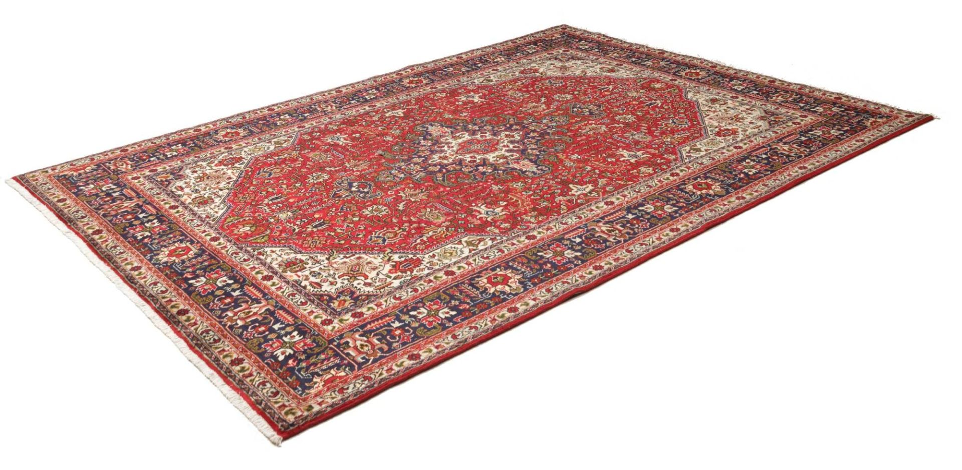 Täbriz Perserteppich 205 × 285 cm aus Wolle, handgeknüpft