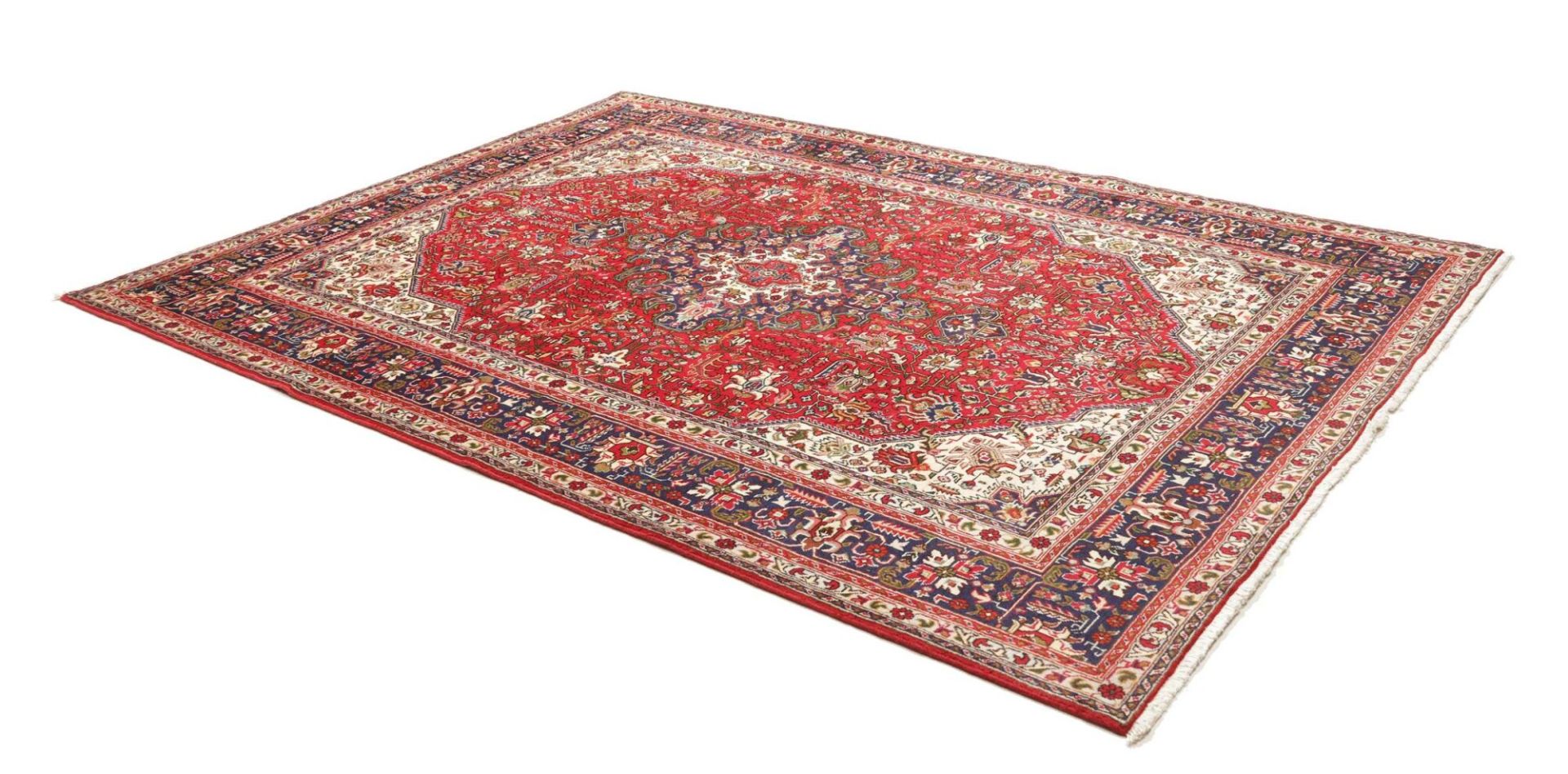Täbriz Perserteppich 205 × 285 cm aus Wolle, handgeknüpft