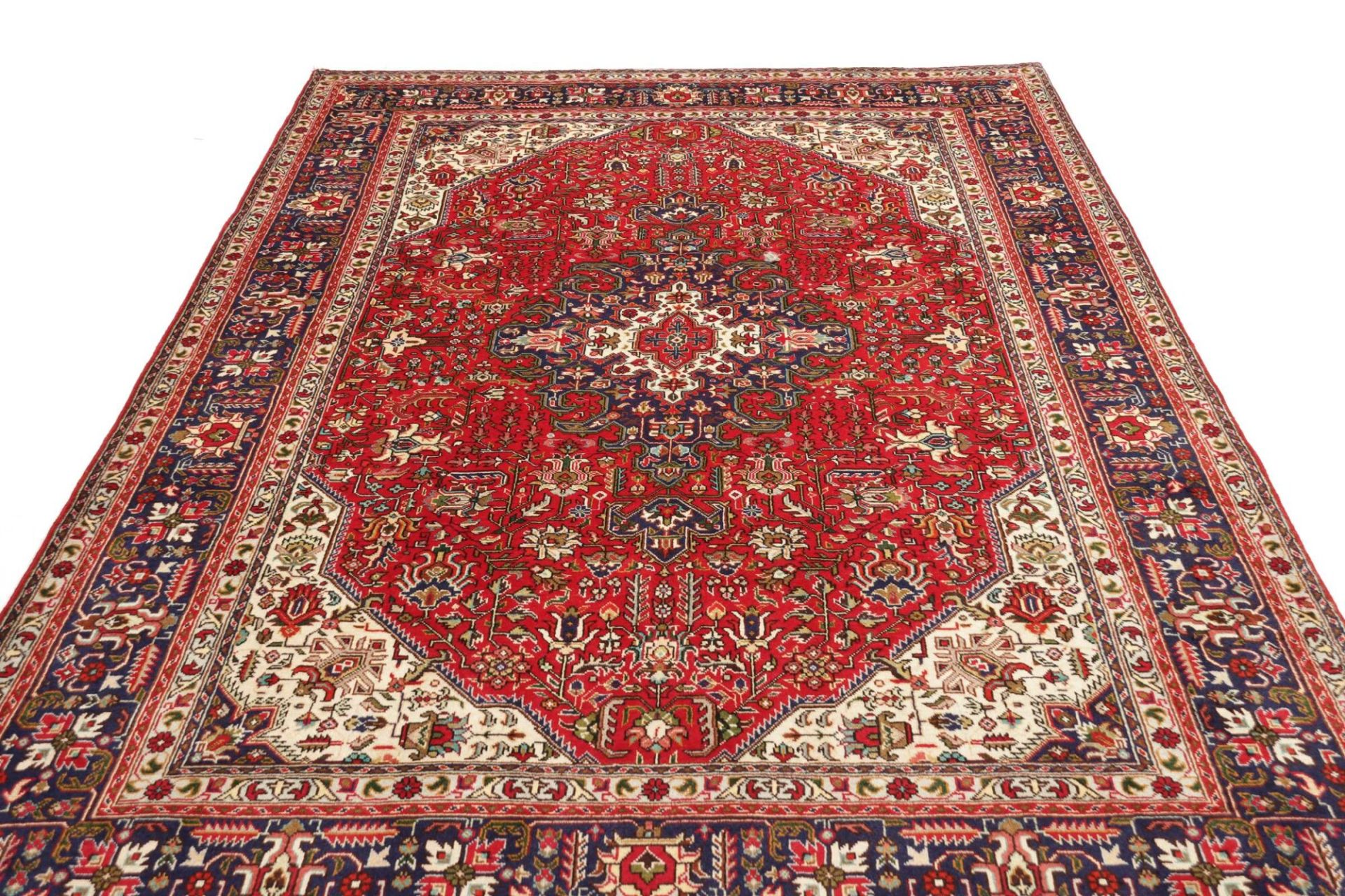 Täbriz Perserteppich 205 × 285 cm aus Wolle, handgeknüpft
