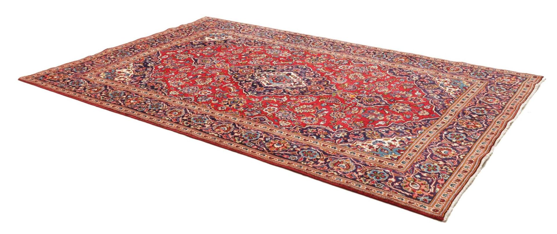 Handgeknüpfter Kashan Perserteppich 198 × 303 cm
