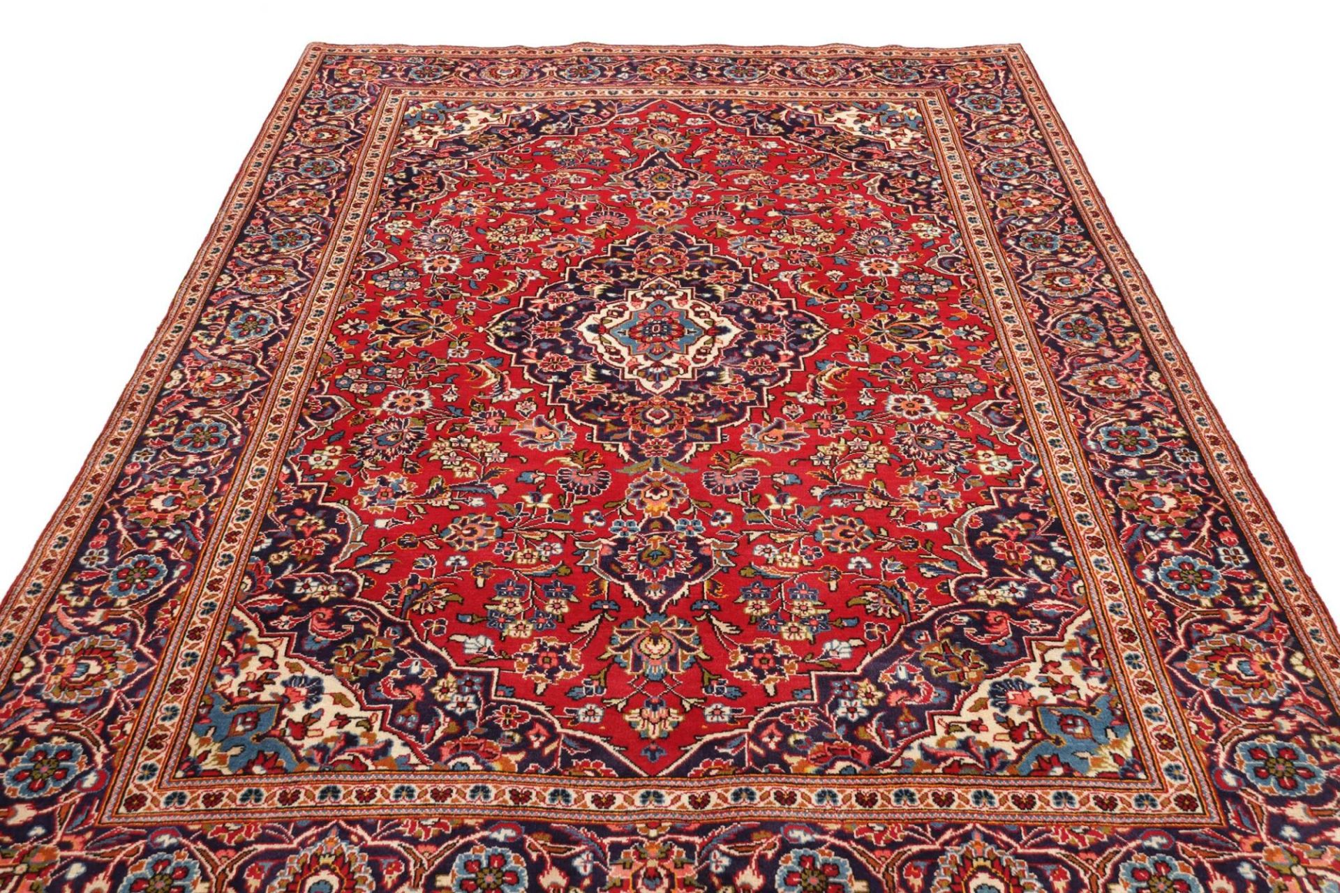 Handgeknüpfter Kashan Perserteppich 198 × 303 cm