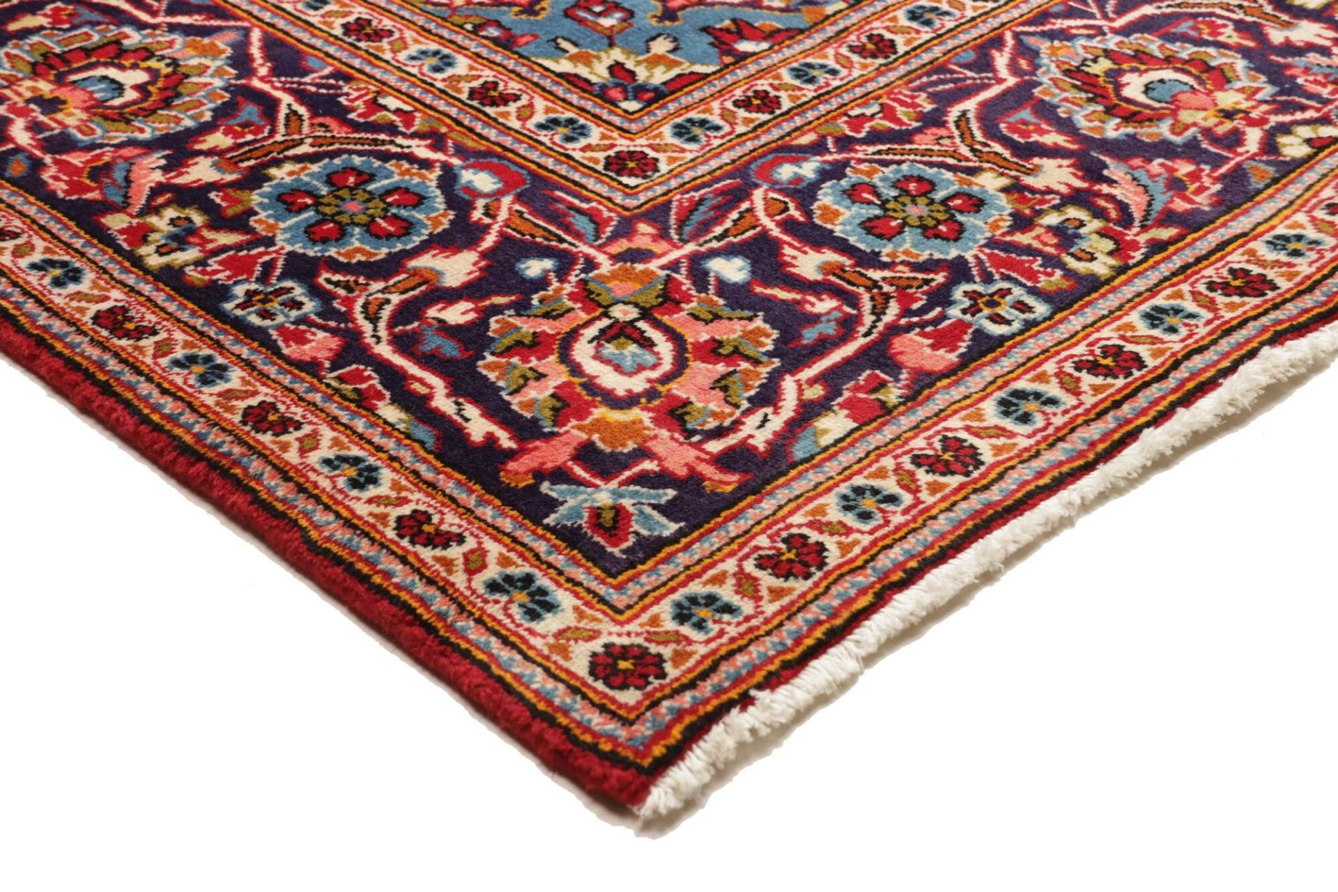 Handgeknüpfter Kashan Perserteppich 198 × 303 cm