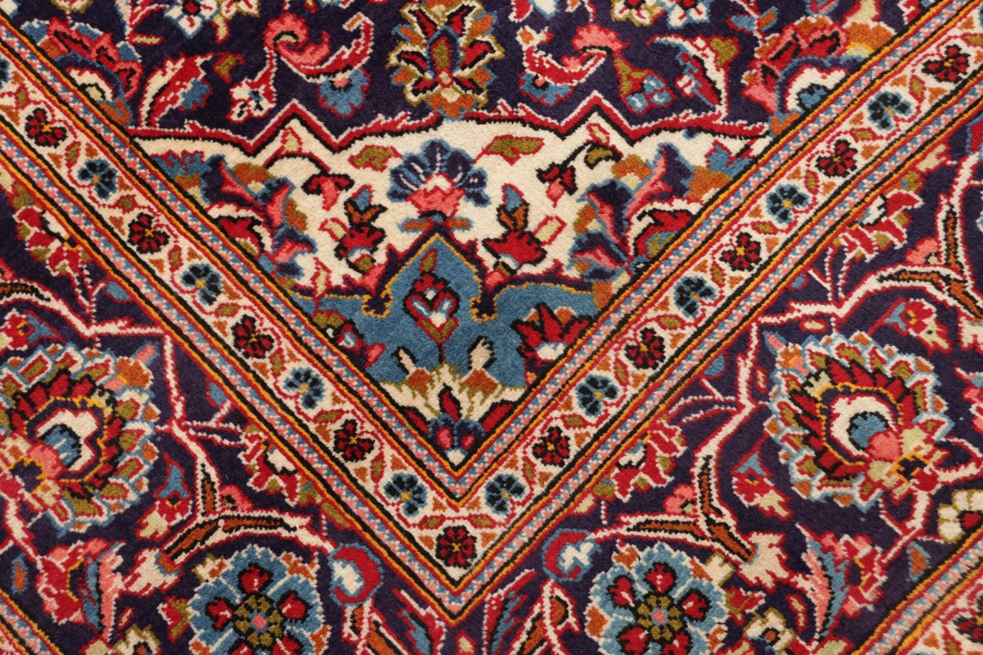 Handgeknüpfter Kashan Perserteppich 198 × 303 cm