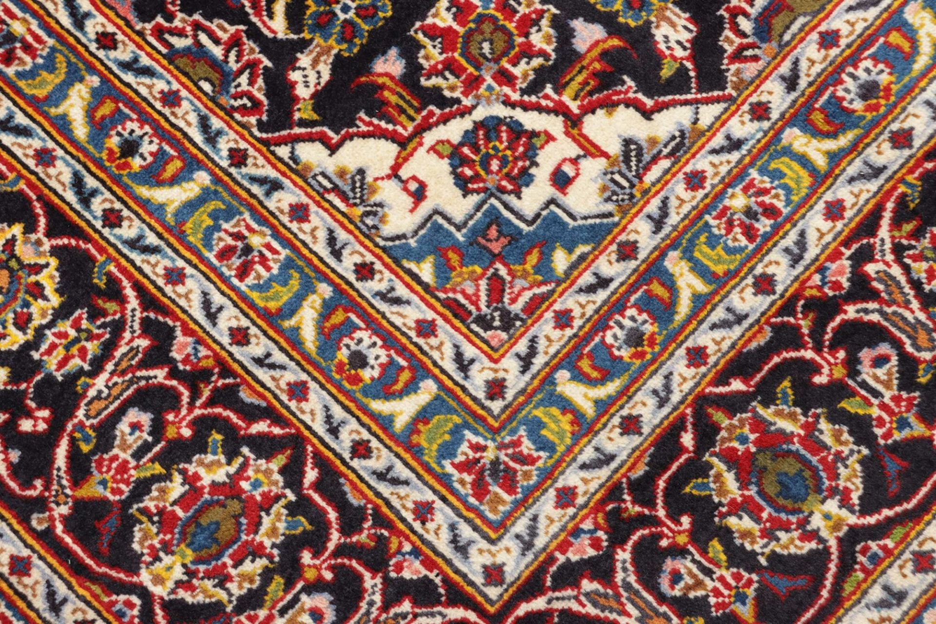 Kashan Perserteppich 201 × 284 cm aus Wolle, handgeknüpft