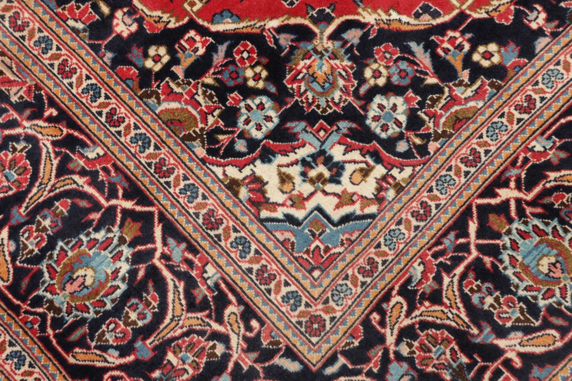 Handgeknüpfter Kashan Perserteppich, 196 × 296 cm, Wolle