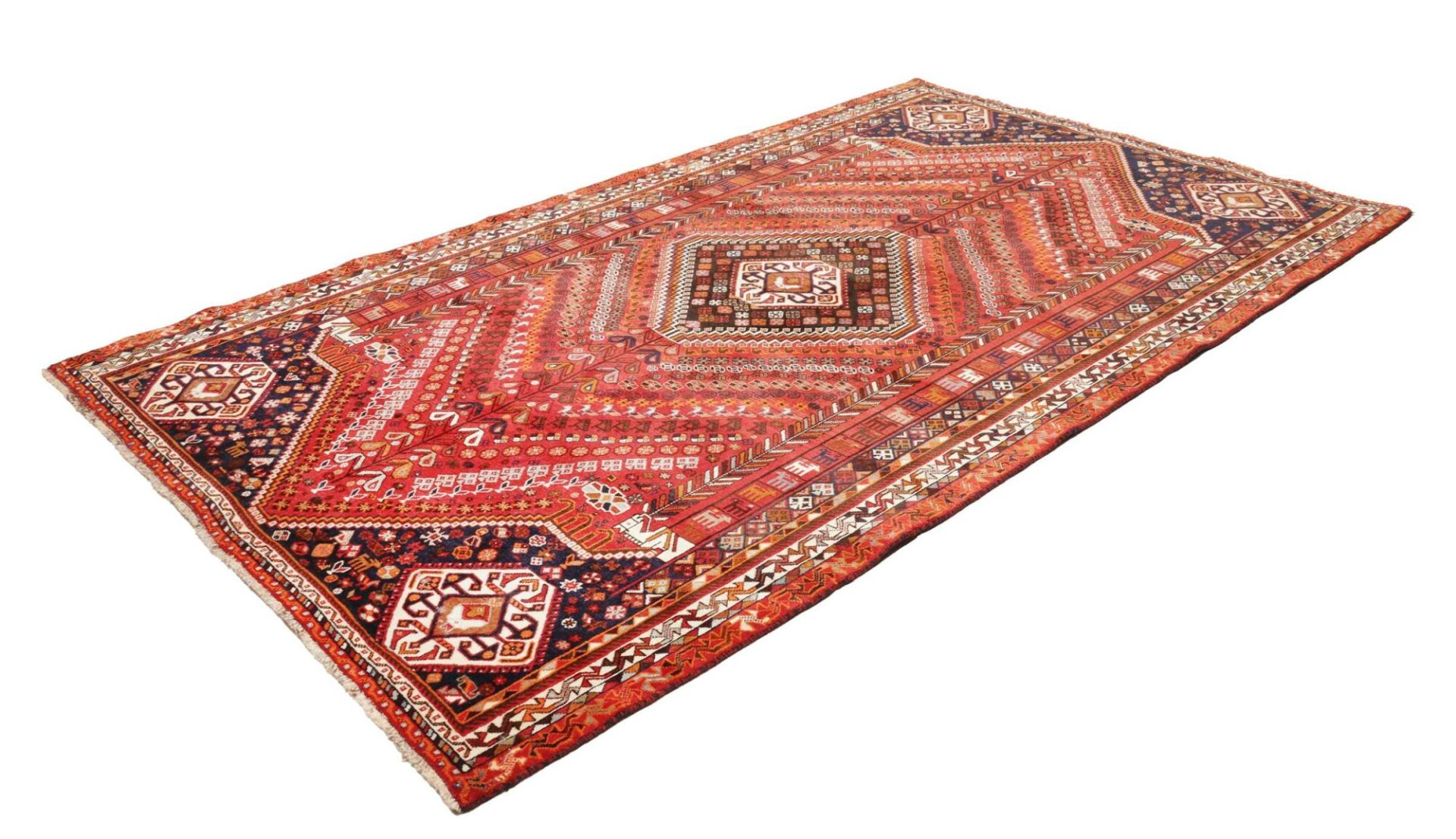 Handgeknüpfter Shiraz Perserteppich 181 × 294 cm