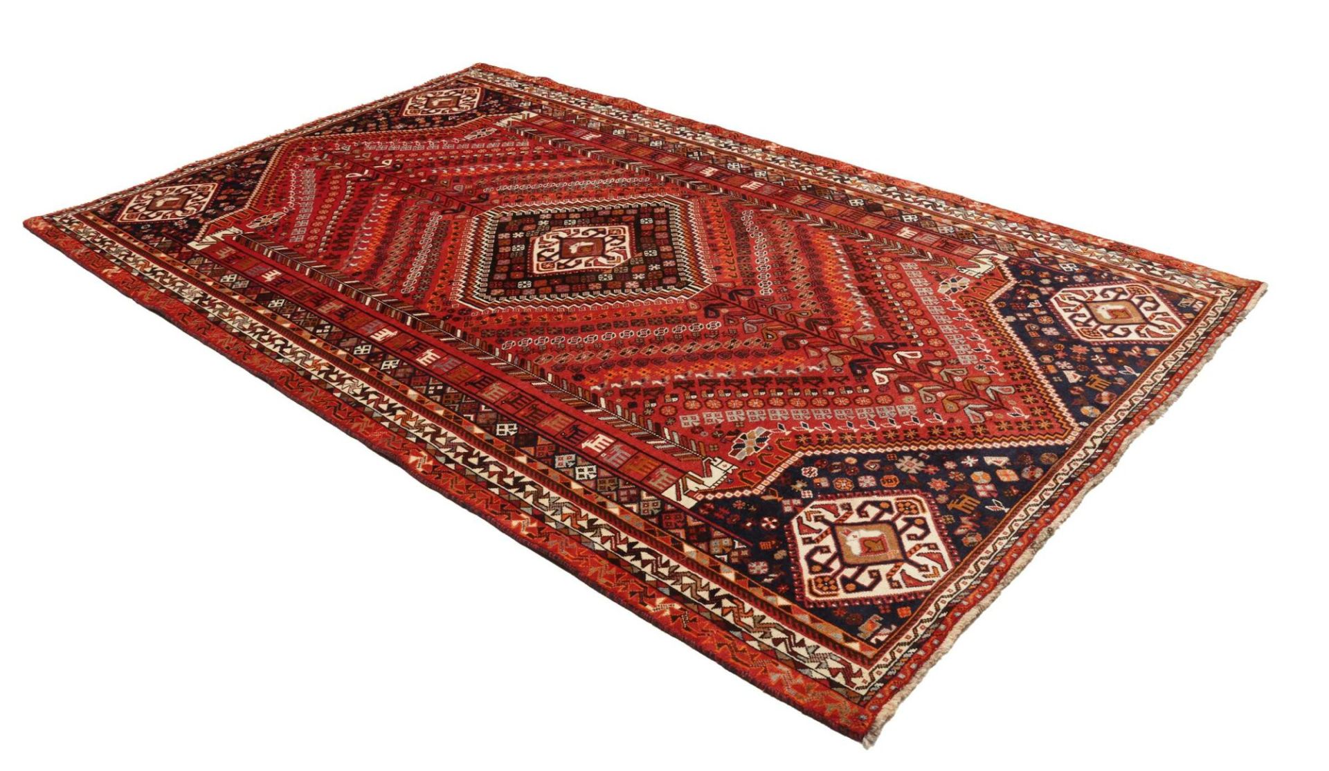 Handgeknüpfter Shiraz Perserteppich 181 × 294 cm