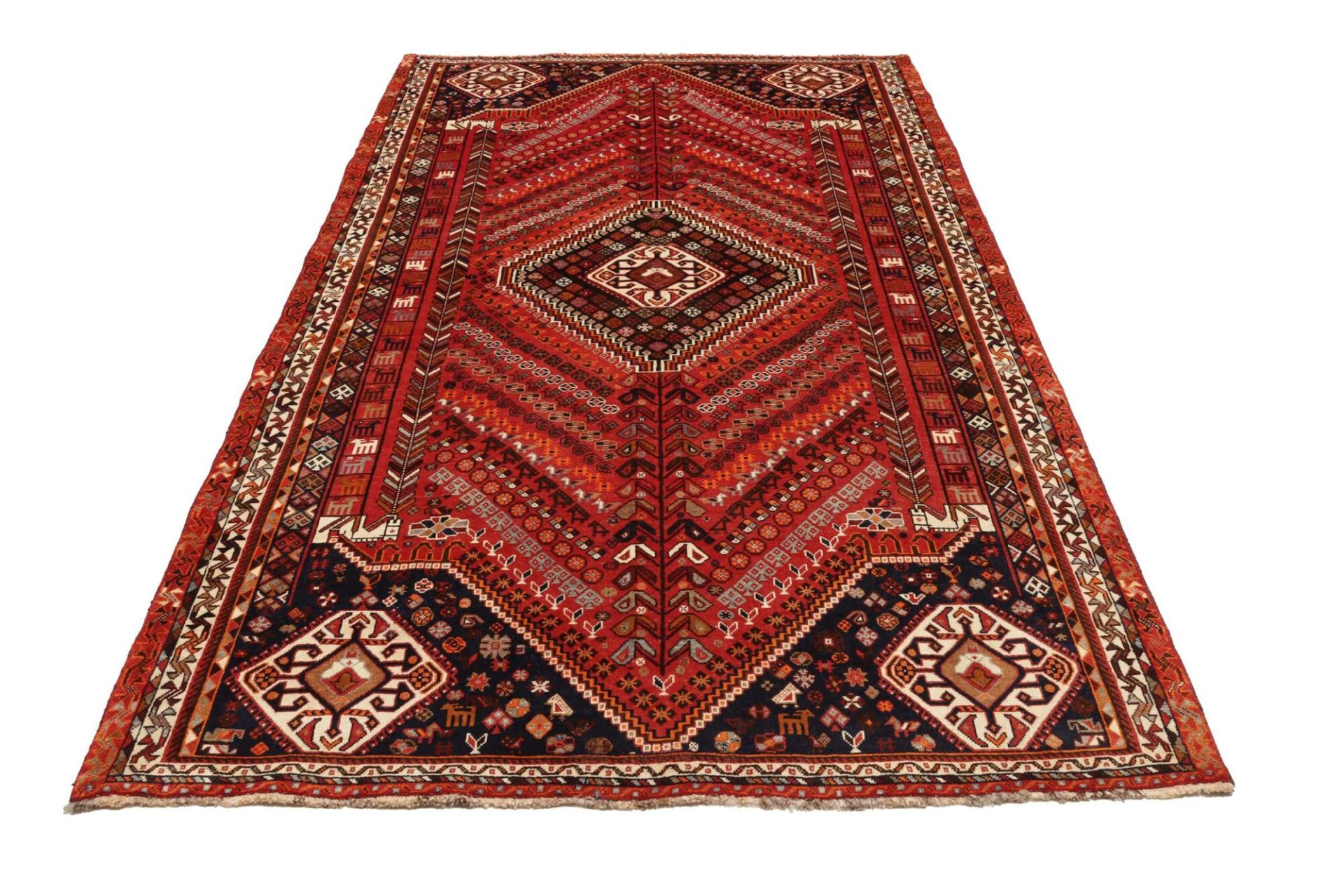 Handgeknüpfter Shiraz Perserteppich 181 × 294 cm