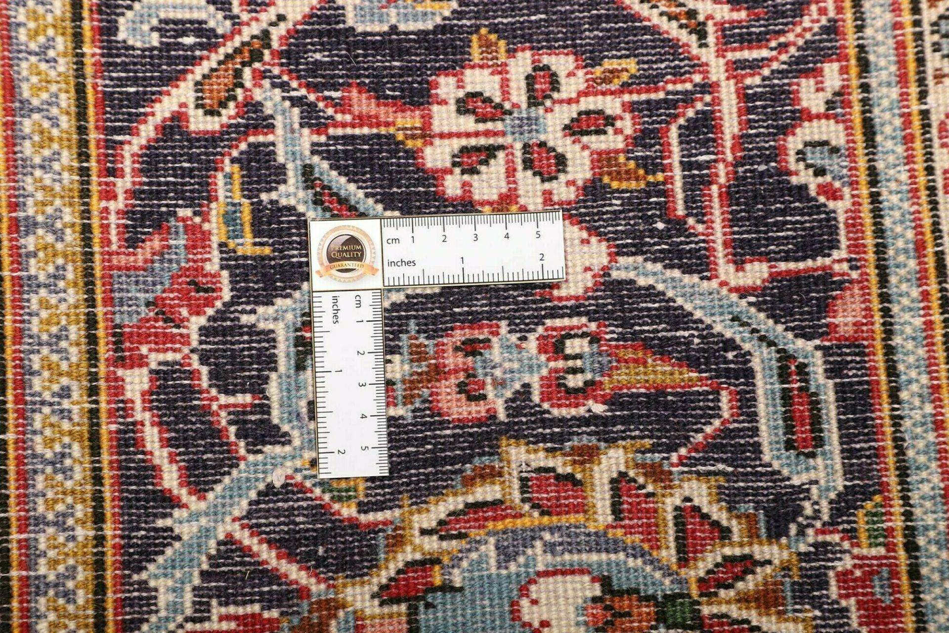 Kashan Perserteppich 196 × 299 cm aus Wolle, handgeknüpft