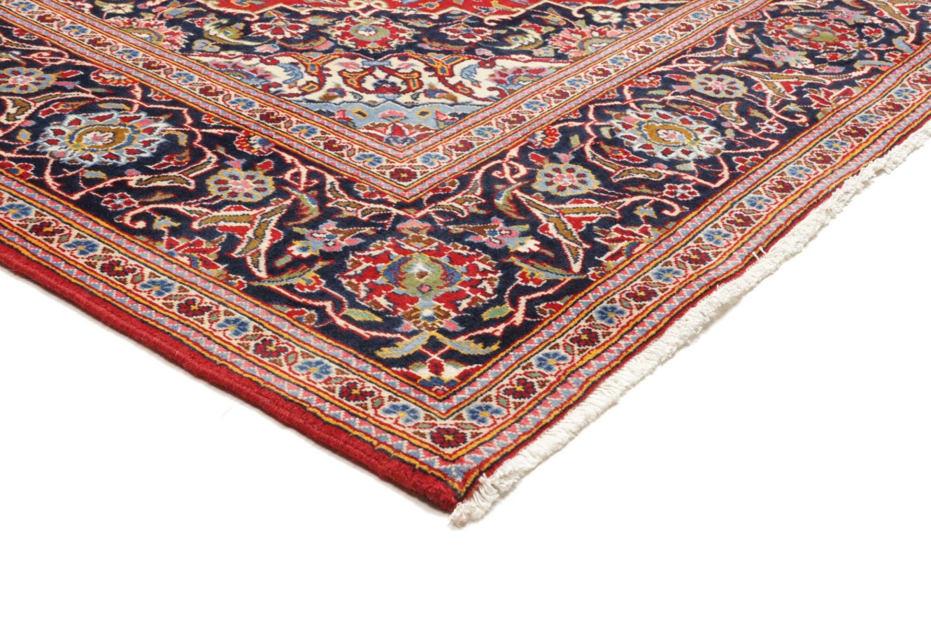 Handgeknüpfter Kashan Perserteppich 199 × 294 cm