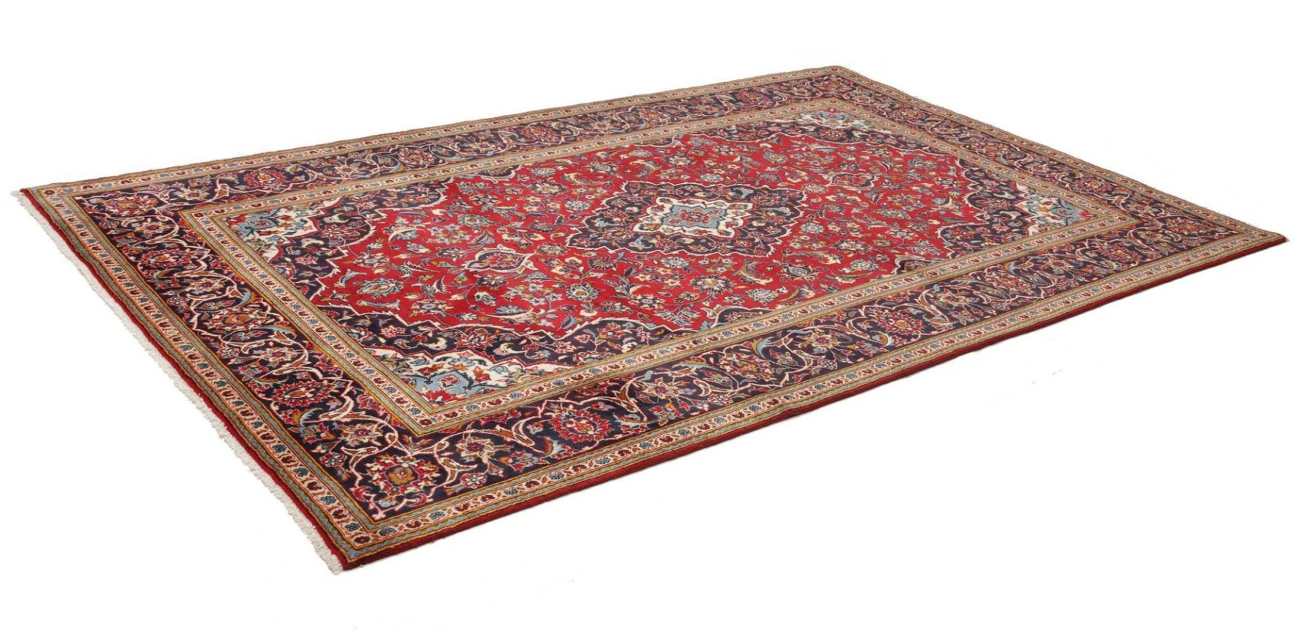 Handgeknüpfter Kashan Perserteppich 198 × 312 cm