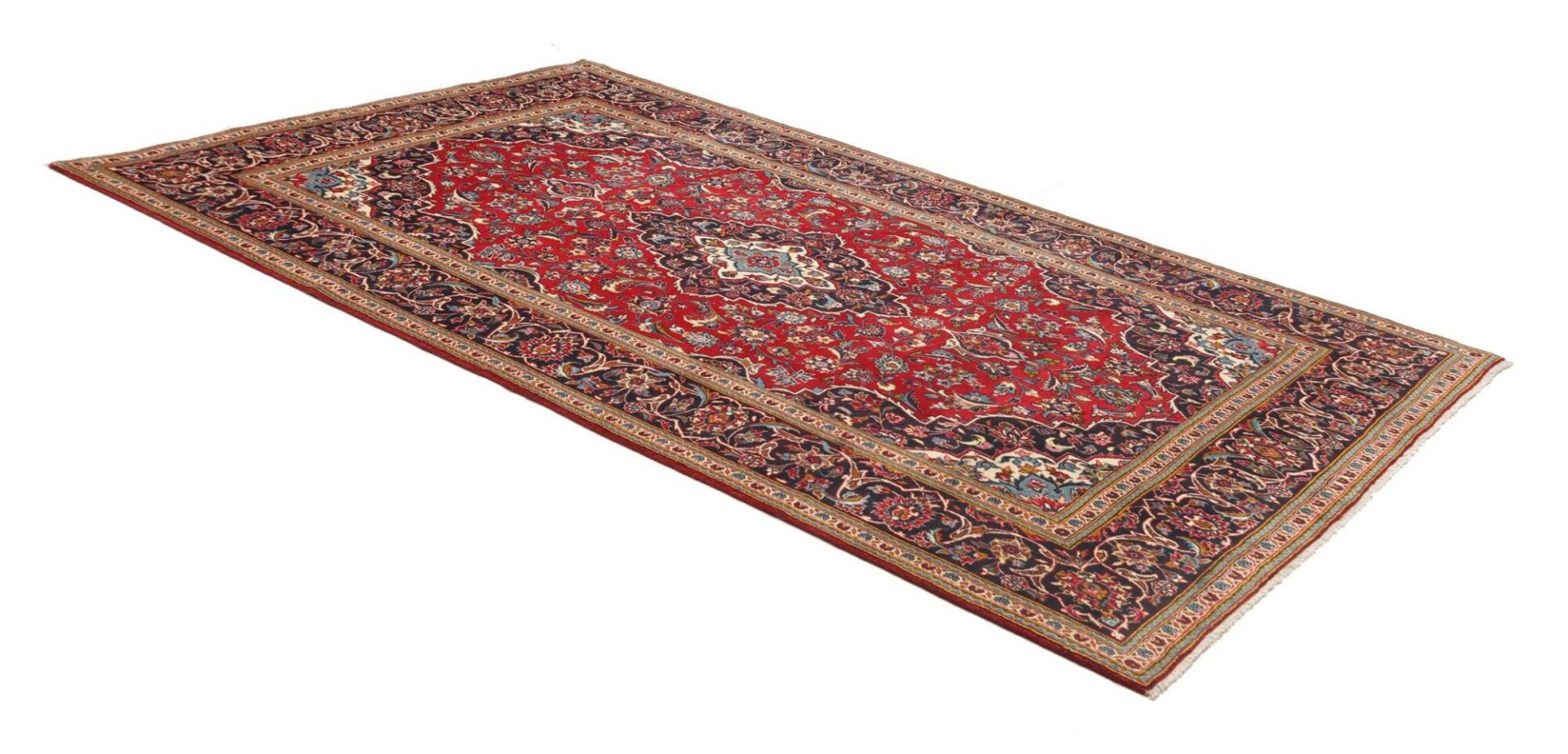 Handgeknüpfter Kashan Perserteppich 198 × 312 cm