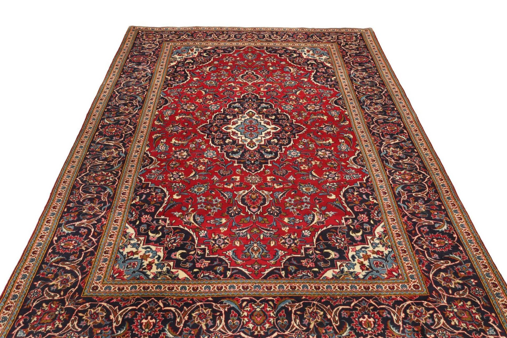 Handgeknüpfter Kashan Perserteppich 198 × 312 cm